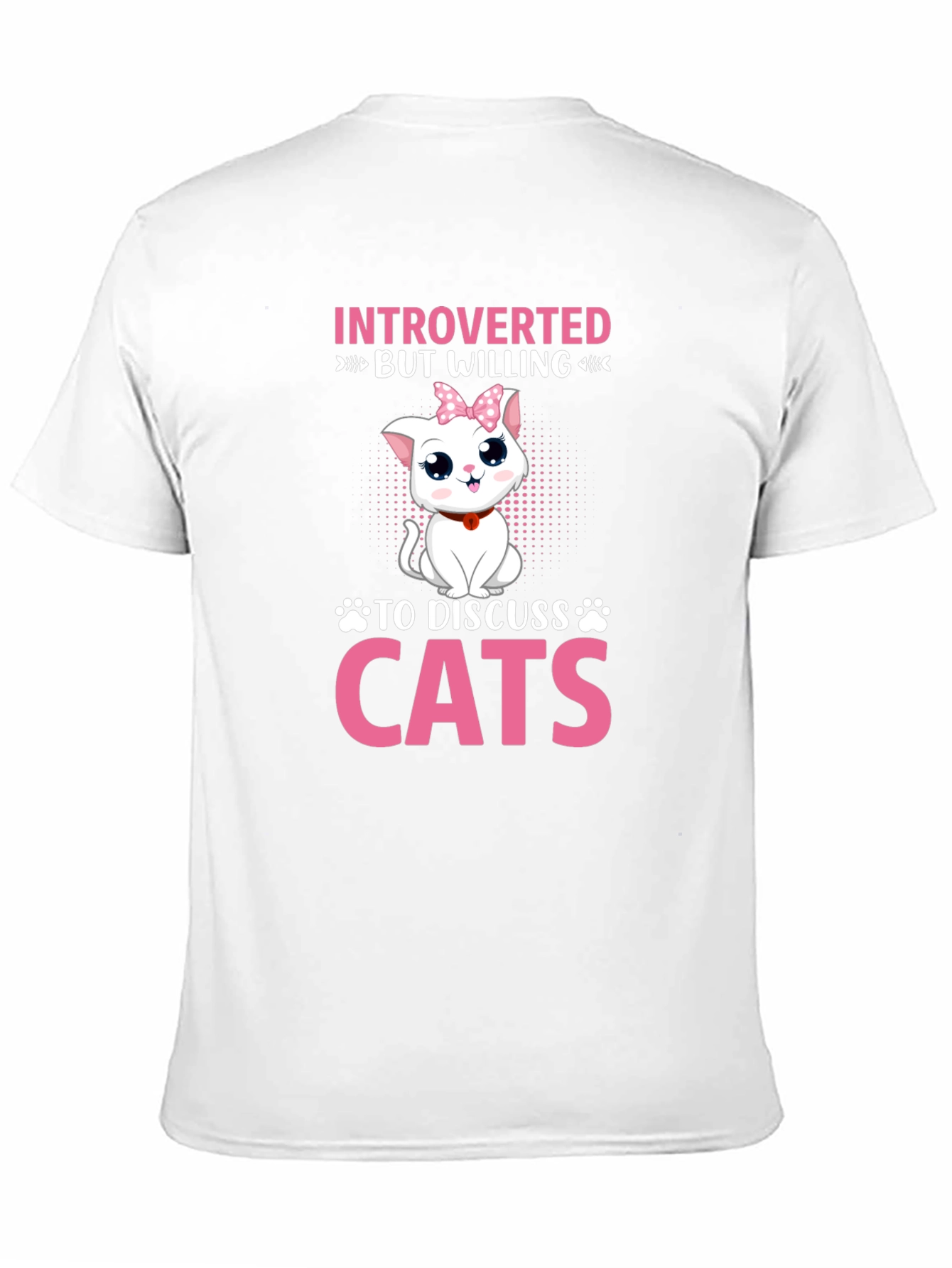 Introverted But Willing to Discuss Cats T-Shirt