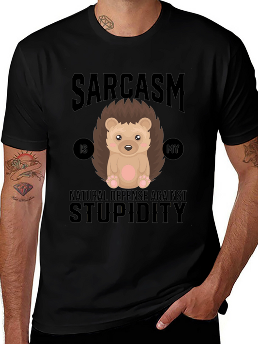 Sarcasm Hedgehog T-Shirt - Natural Defense