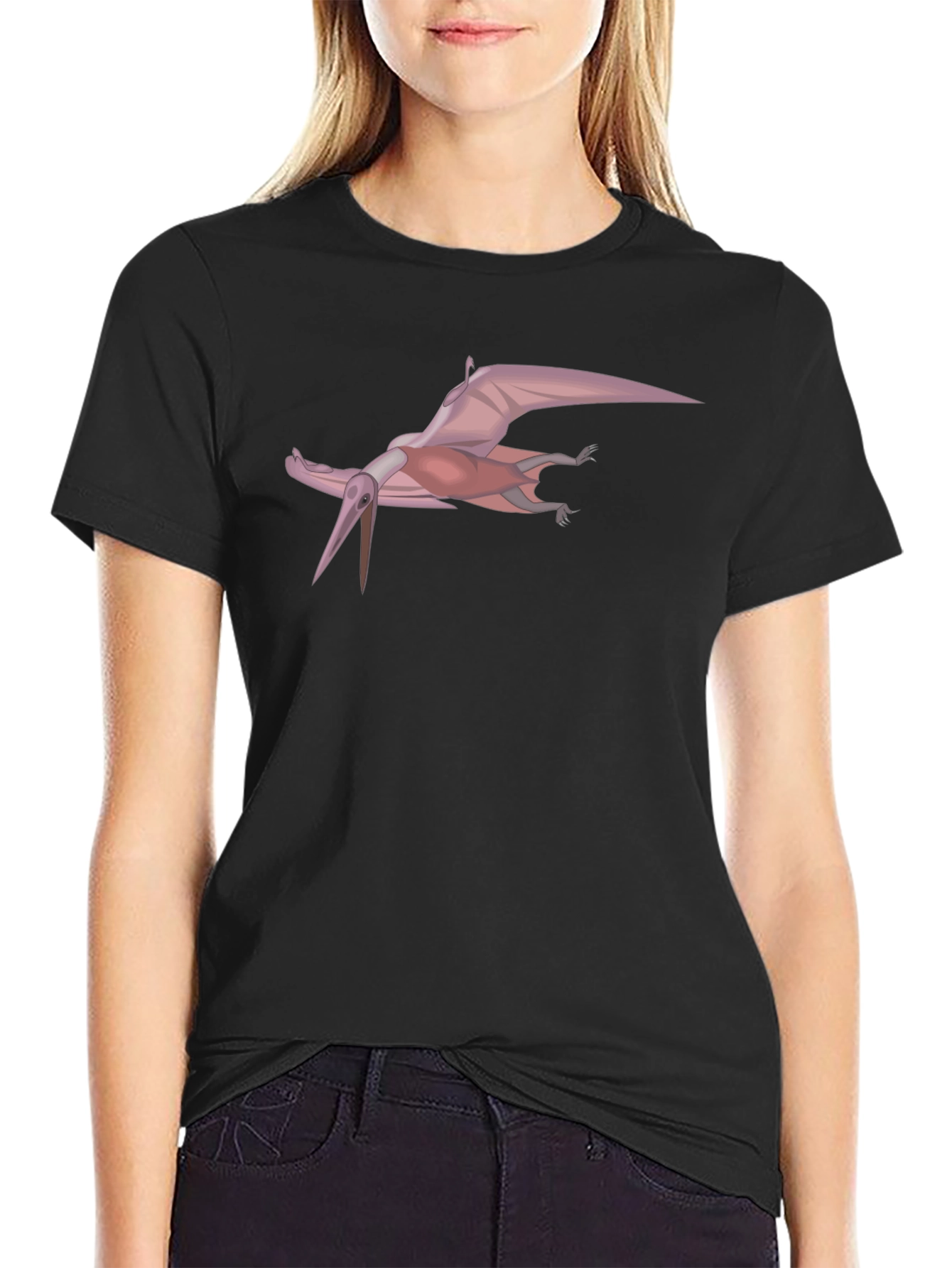 Pterodactyl Graphic Tee - Classic Black T-Shirt