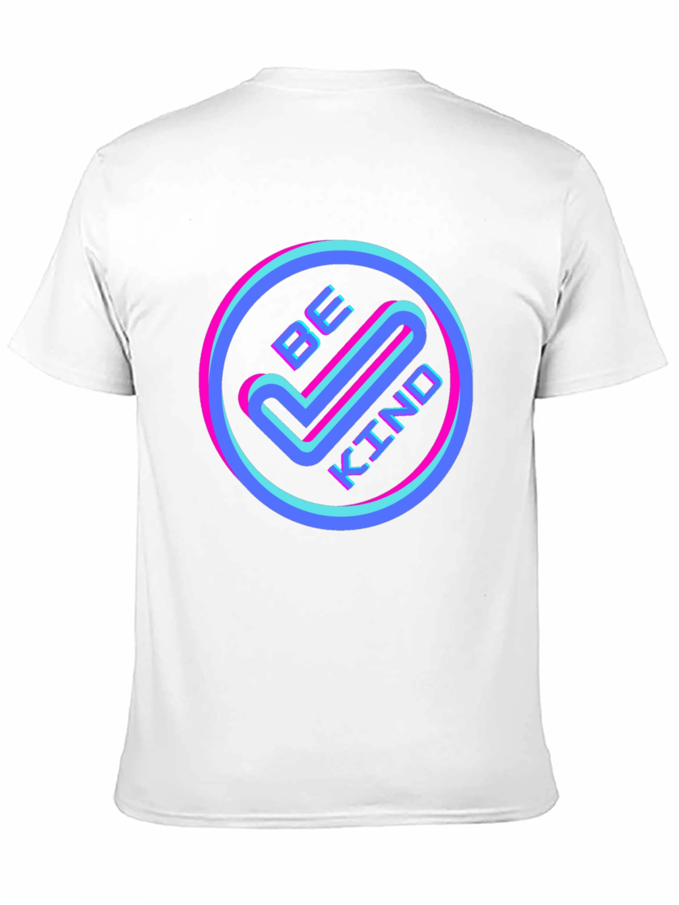 Be Kind Graphic Tee - Retro Neon Design