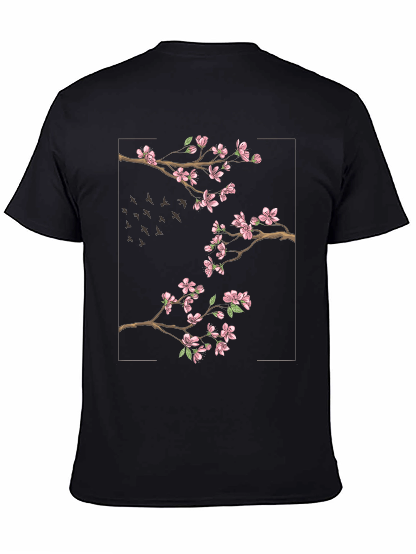 Blossom Branch Tee - Stylish Graphic Print T-Shirt