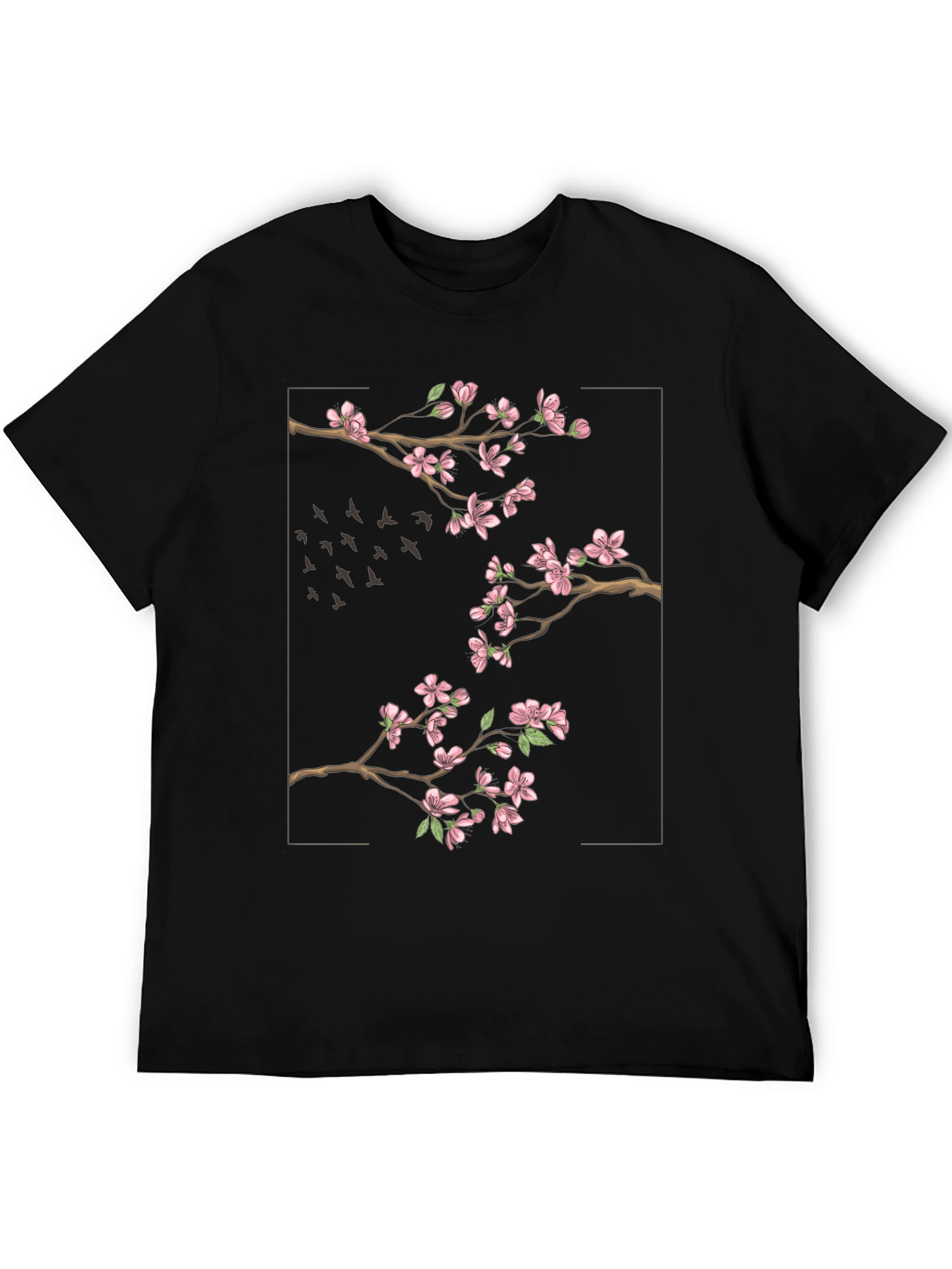Blossom Branch Tee - Stylish Graphic Print T-Shirt