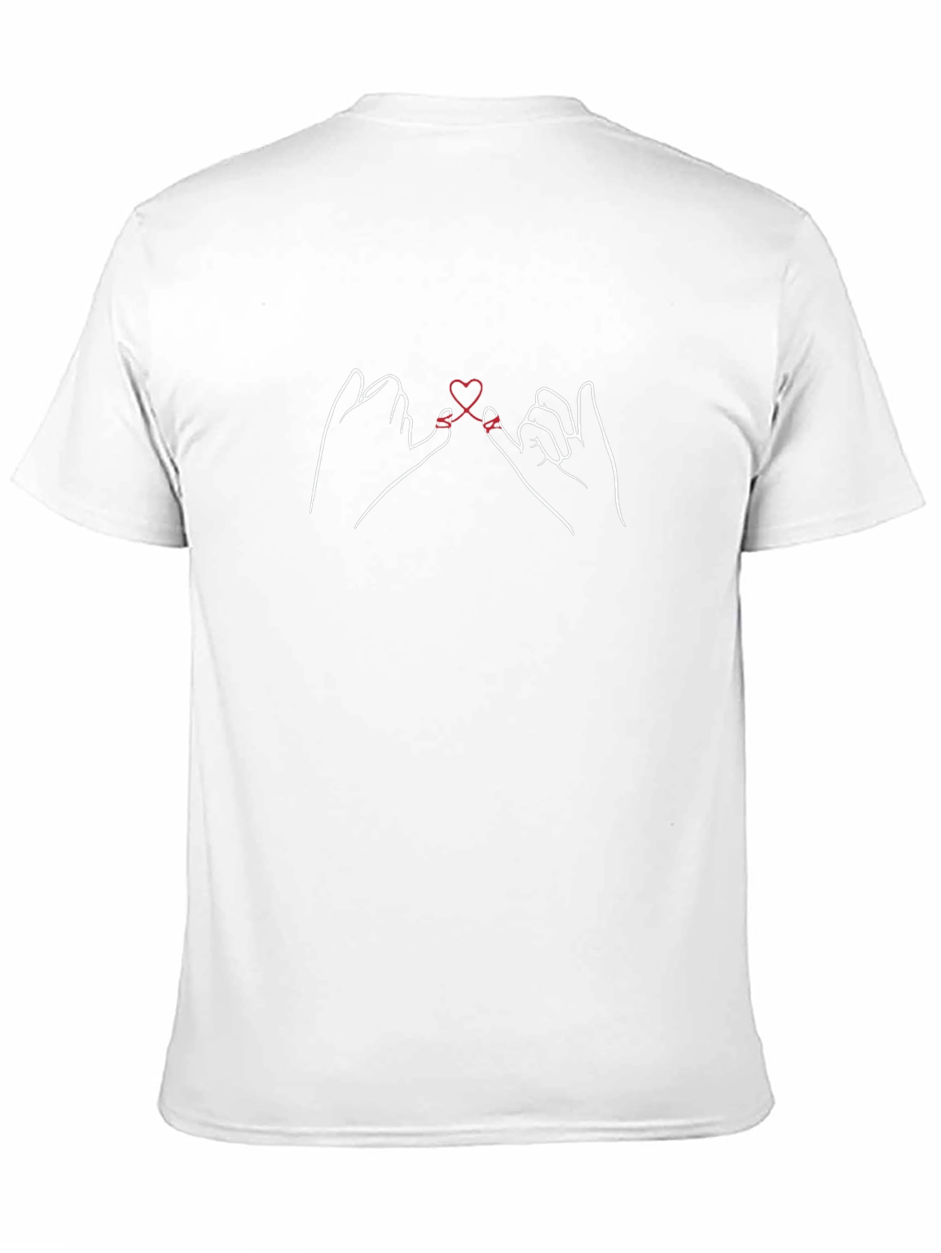 Pinky Promise Heart T-Shirt - Black