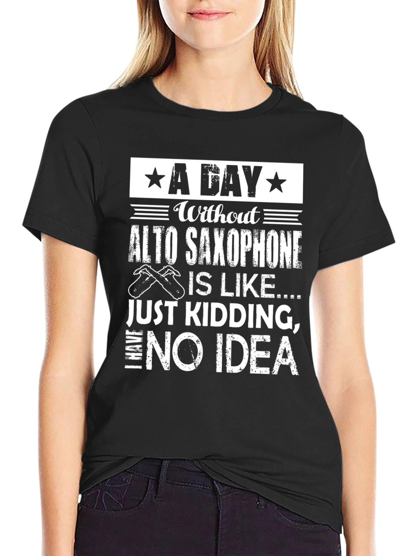 Alto Saxophone T-Shirt - A Day Without Fun