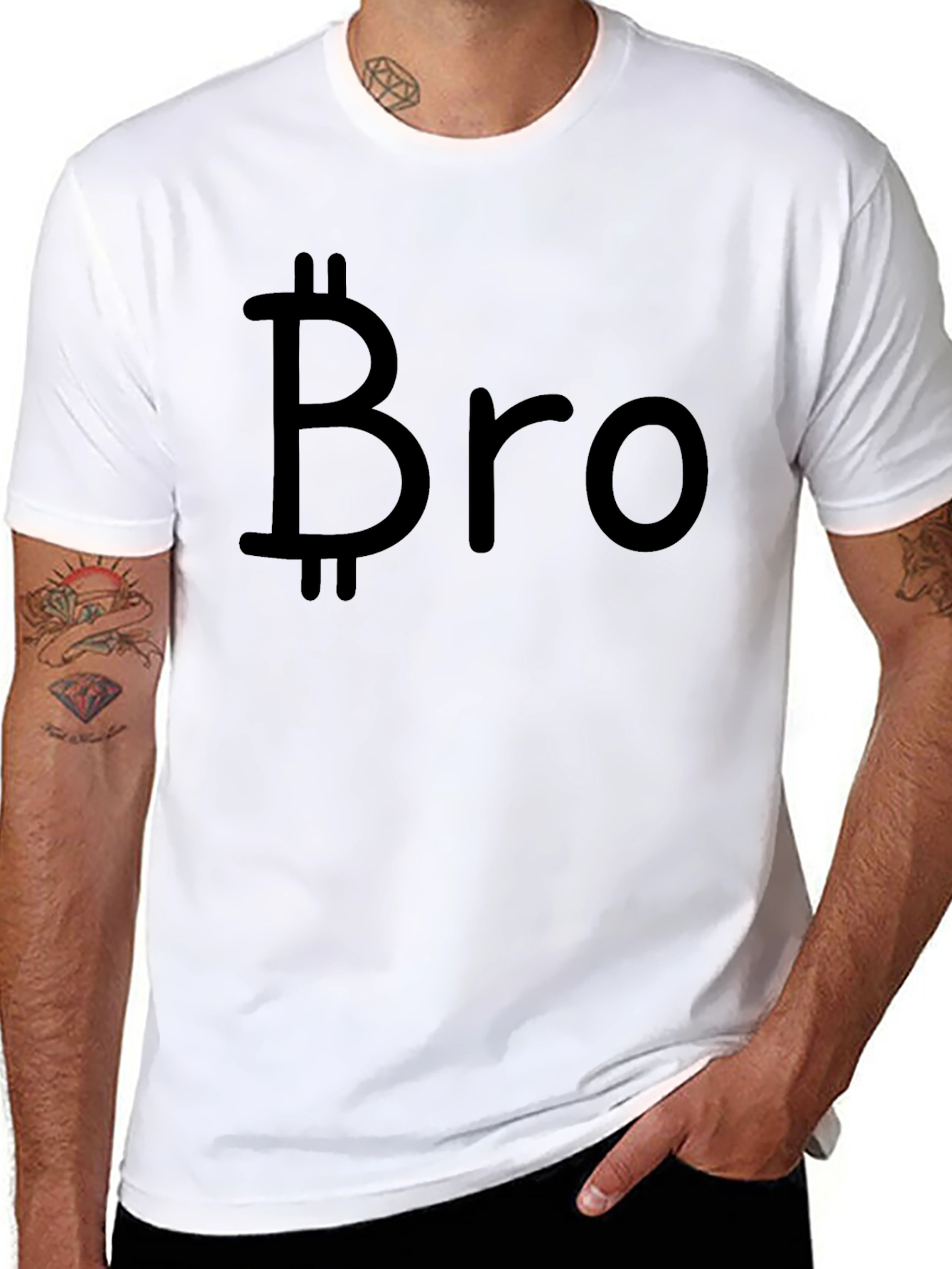 Bitcoin Bro Black T-Shirt - Crypto Enthusiast Tee