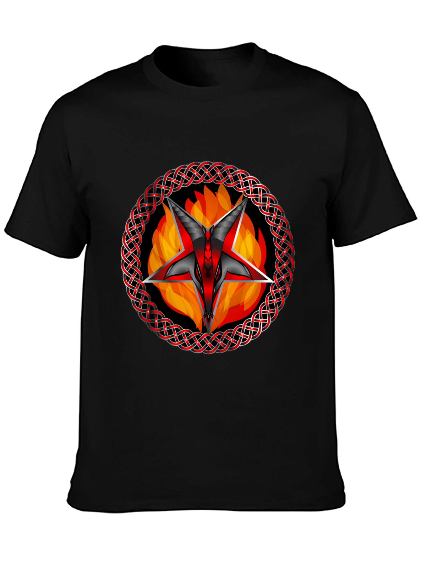 Baphomet Star T-Shirt - Gothic Occult Design