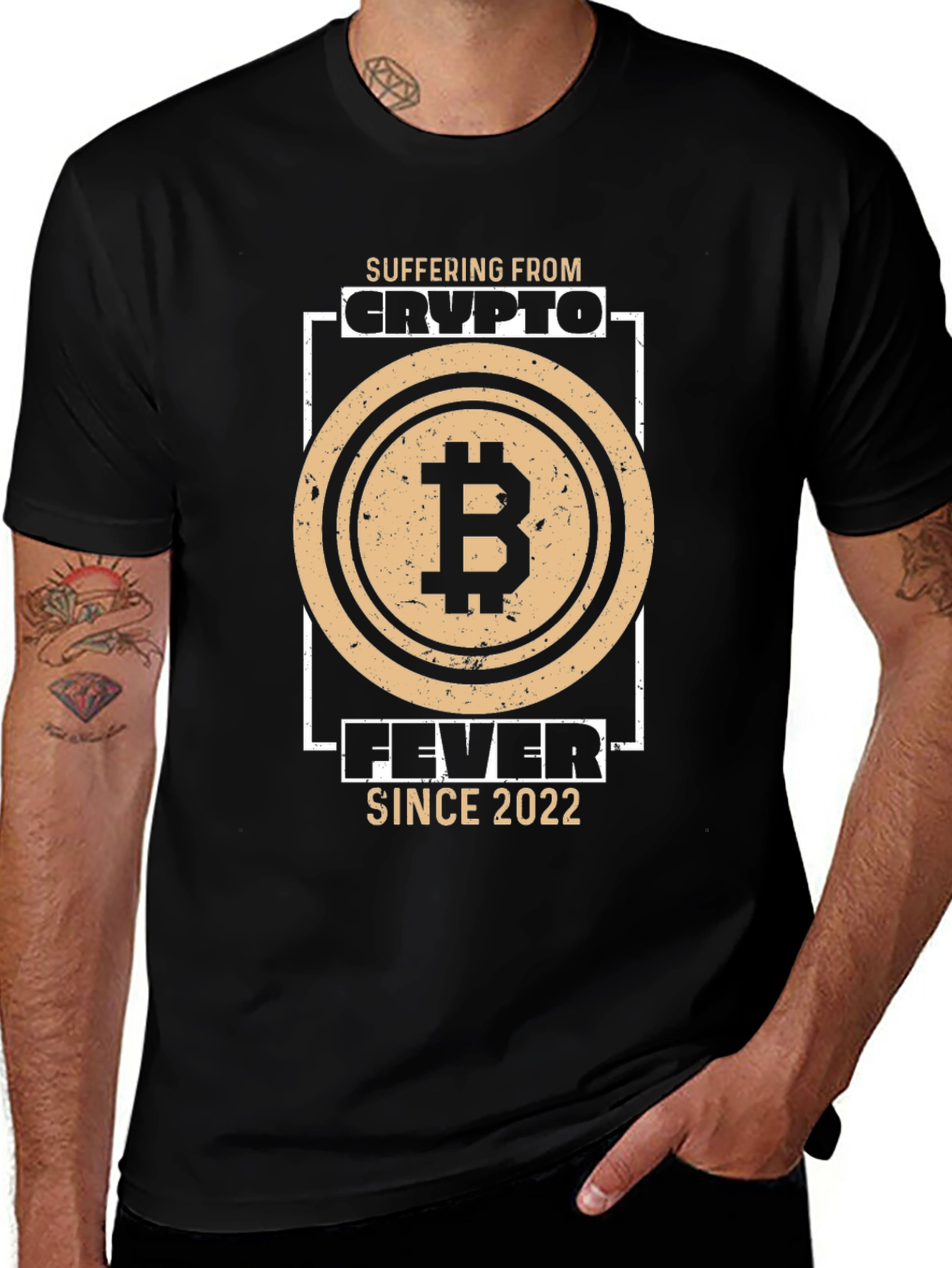 Crypto Fever T-Shirt - Bitcoin Design