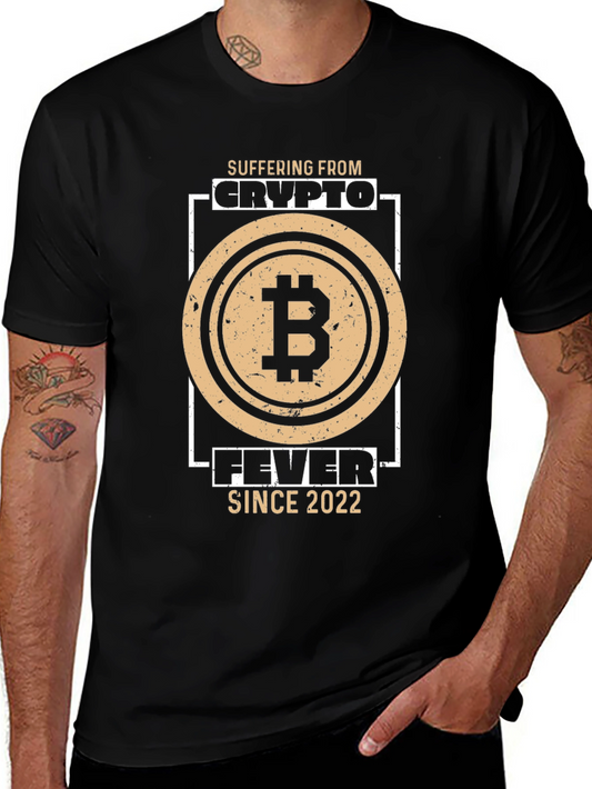 Crypto Fever T-Shirt - Bitcoin Design
