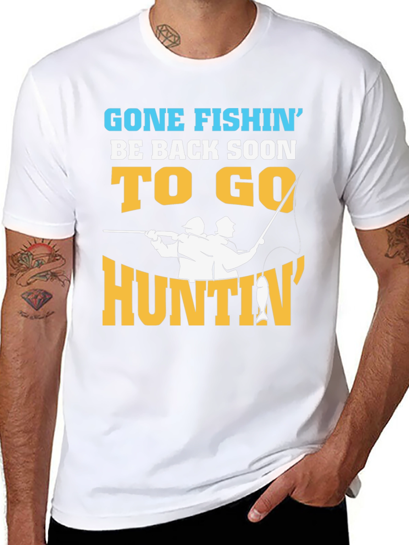 Gone Fishing to Go Huntin T-Shirt