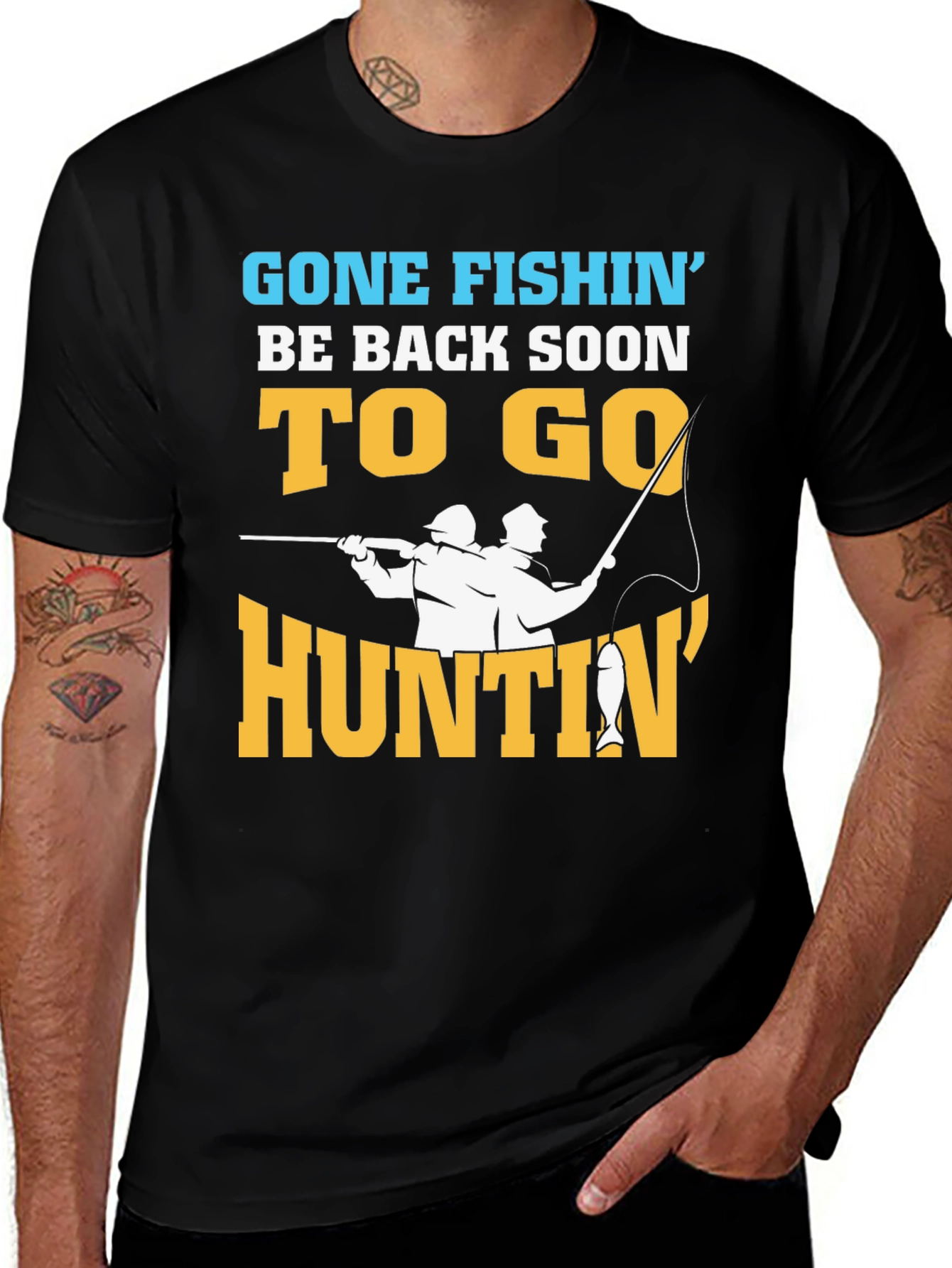 Gone Fishing to Go Huntin T-Shirt