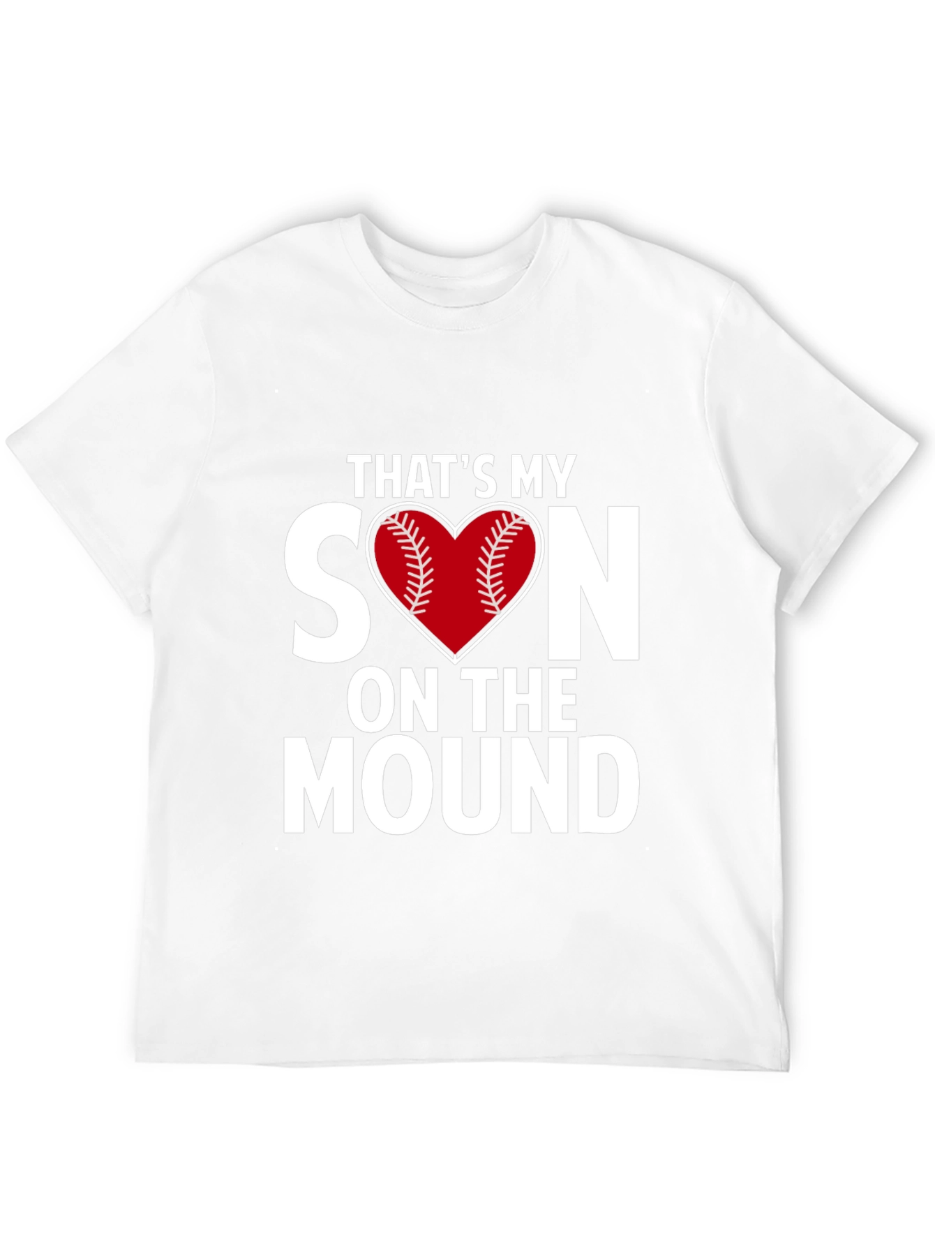Thats My Son On The Mound Baseball Heart T-Shirt