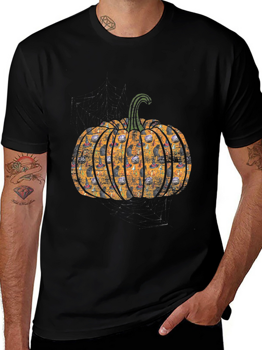 Halloween Pumpkin Cat T-Shirt