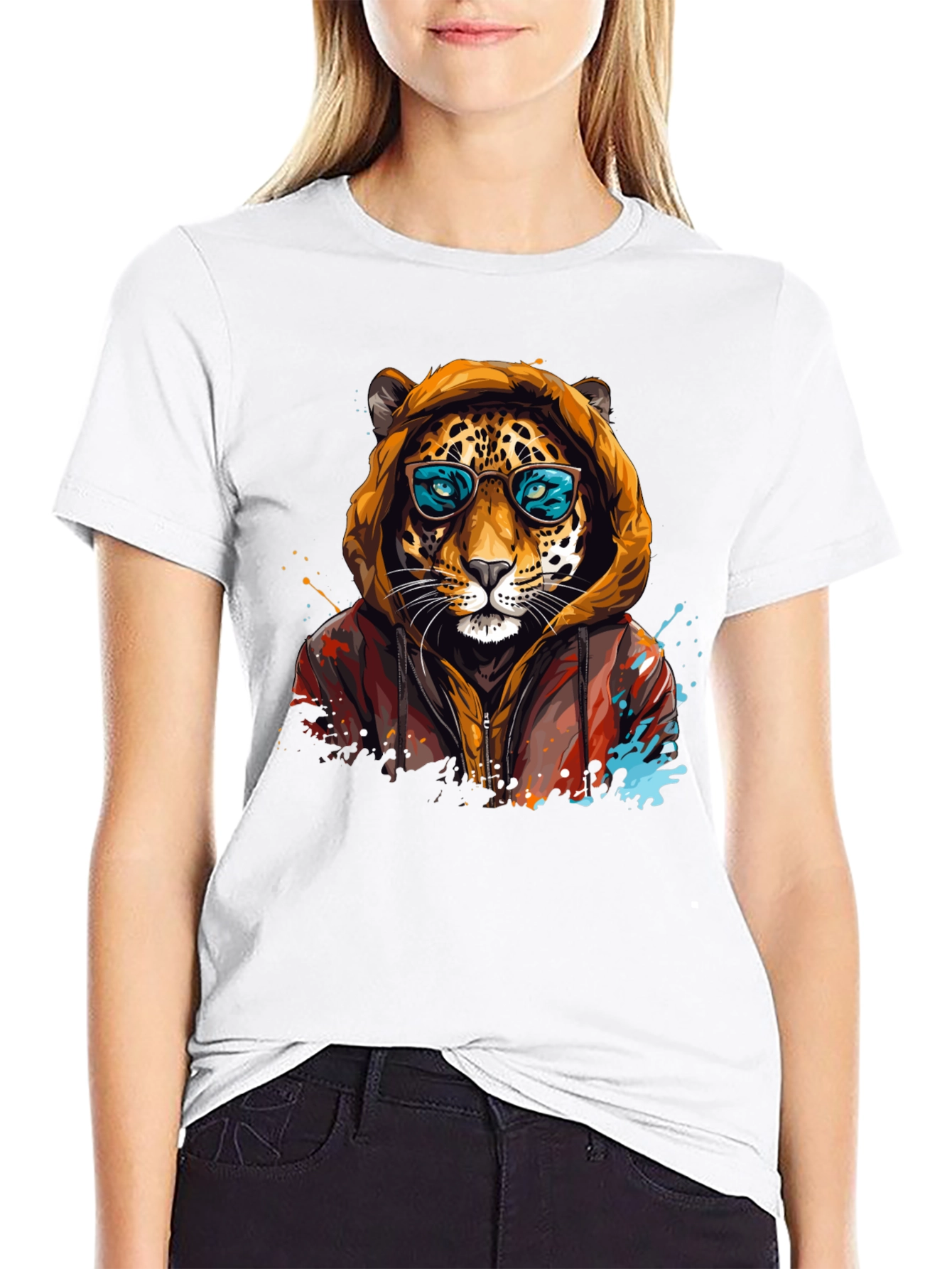 Cool Cat T-Shirt - Stylish Animal Graphic Tee