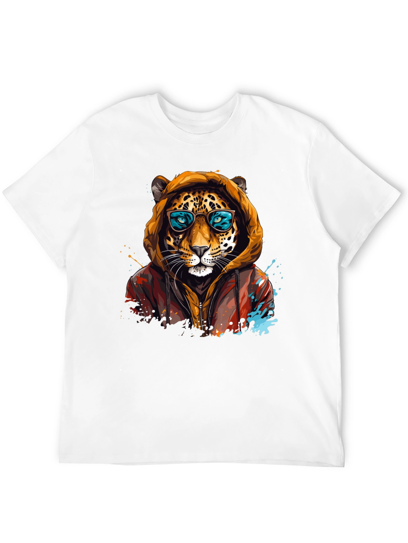 Cool Cat T-Shirt - Stylish Animal Graphic Tee