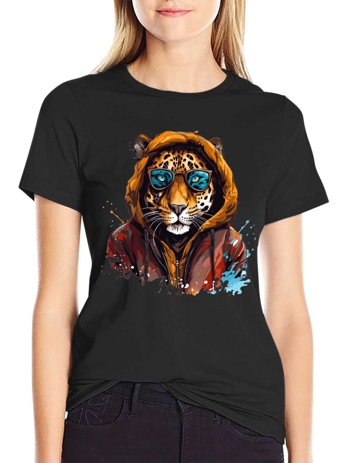Cool Cat T-Shirt - Stylish Animal Graphic Tee