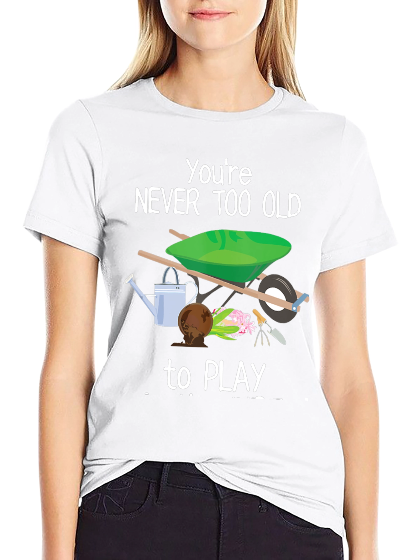 Never Too Old to Play Gardener T-Shirt
