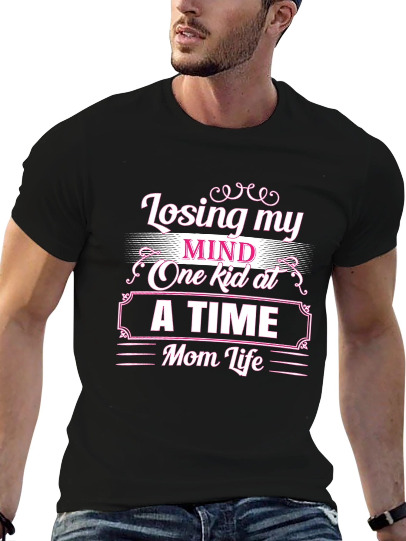Losing My Mind Mom Life Graphic T-Shirt