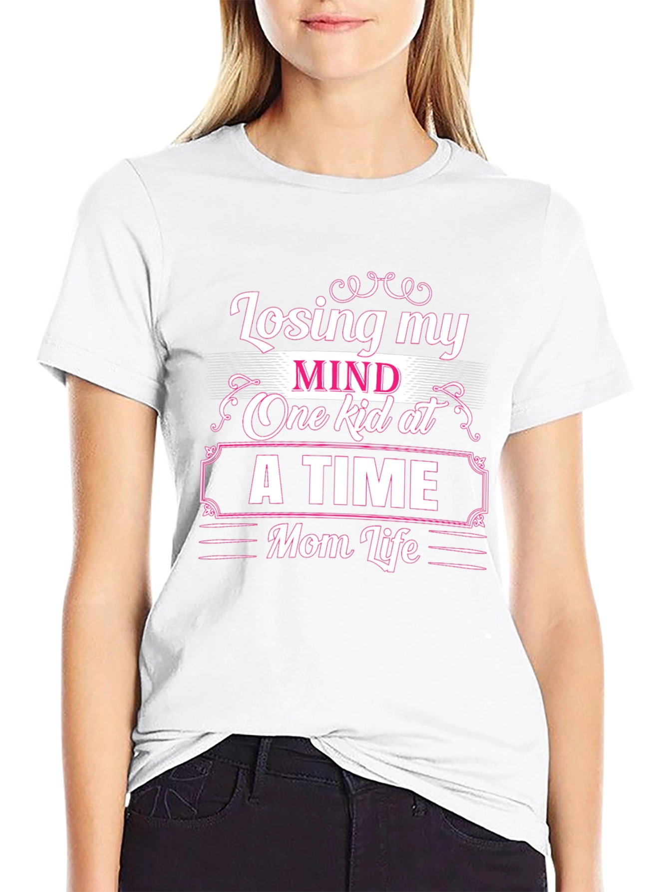 Losing My Mind Mom Life Graphic T-Shirt
