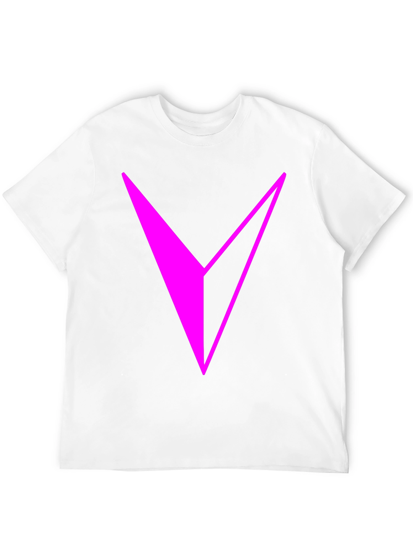 Modern Graphic Tee - Abstract Magenta V Design