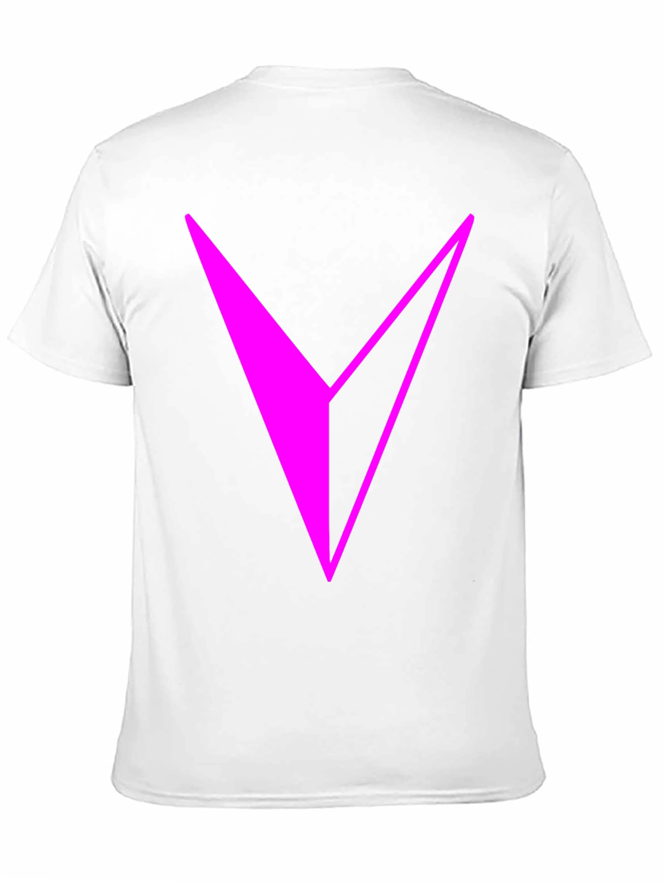 Modern Graphic Tee - Abstract Magenta V Design
