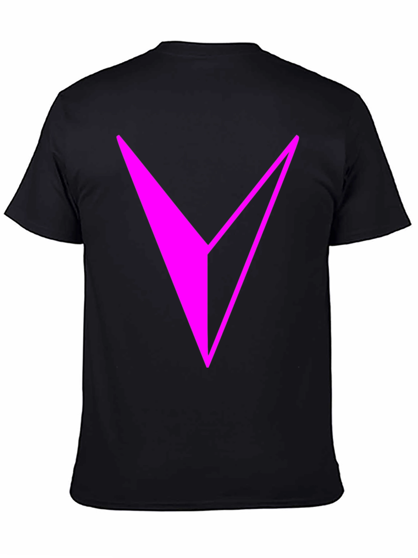 Modern Graphic Tee - Abstract Magenta V Design