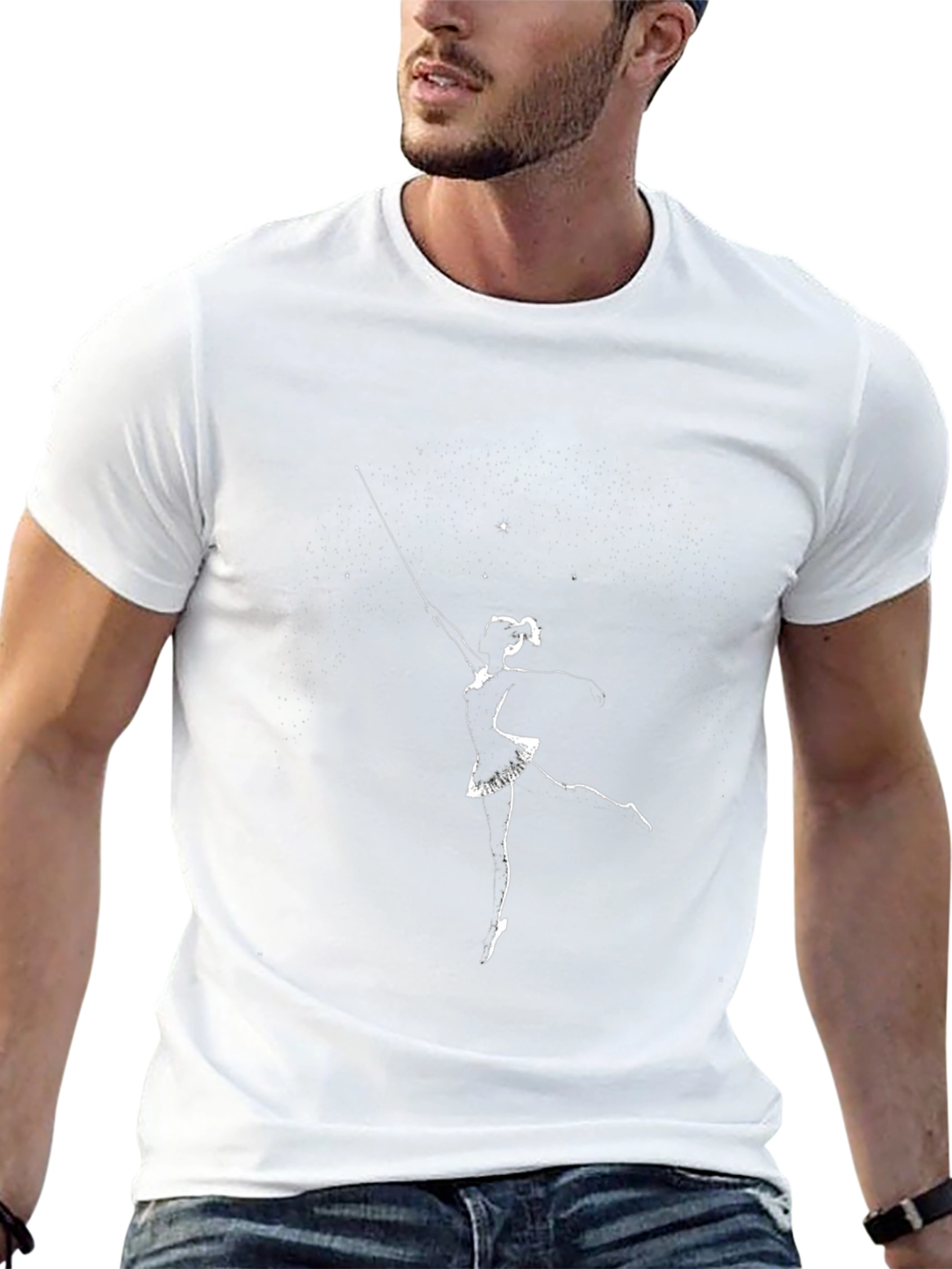 Dancing Ballerina T-Shirt - Black Cotton Tee