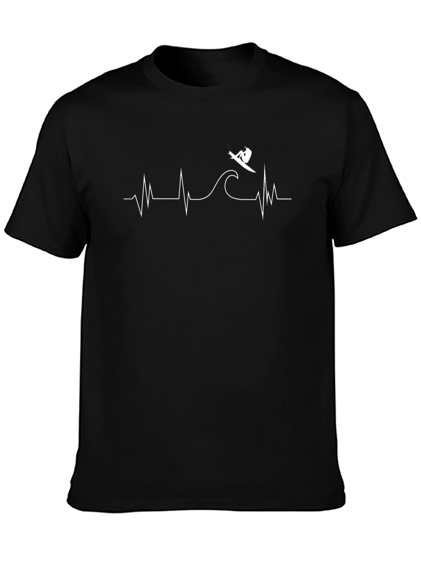 Surfing Heartbeat T-Shirt - Ride the Wave of Life!