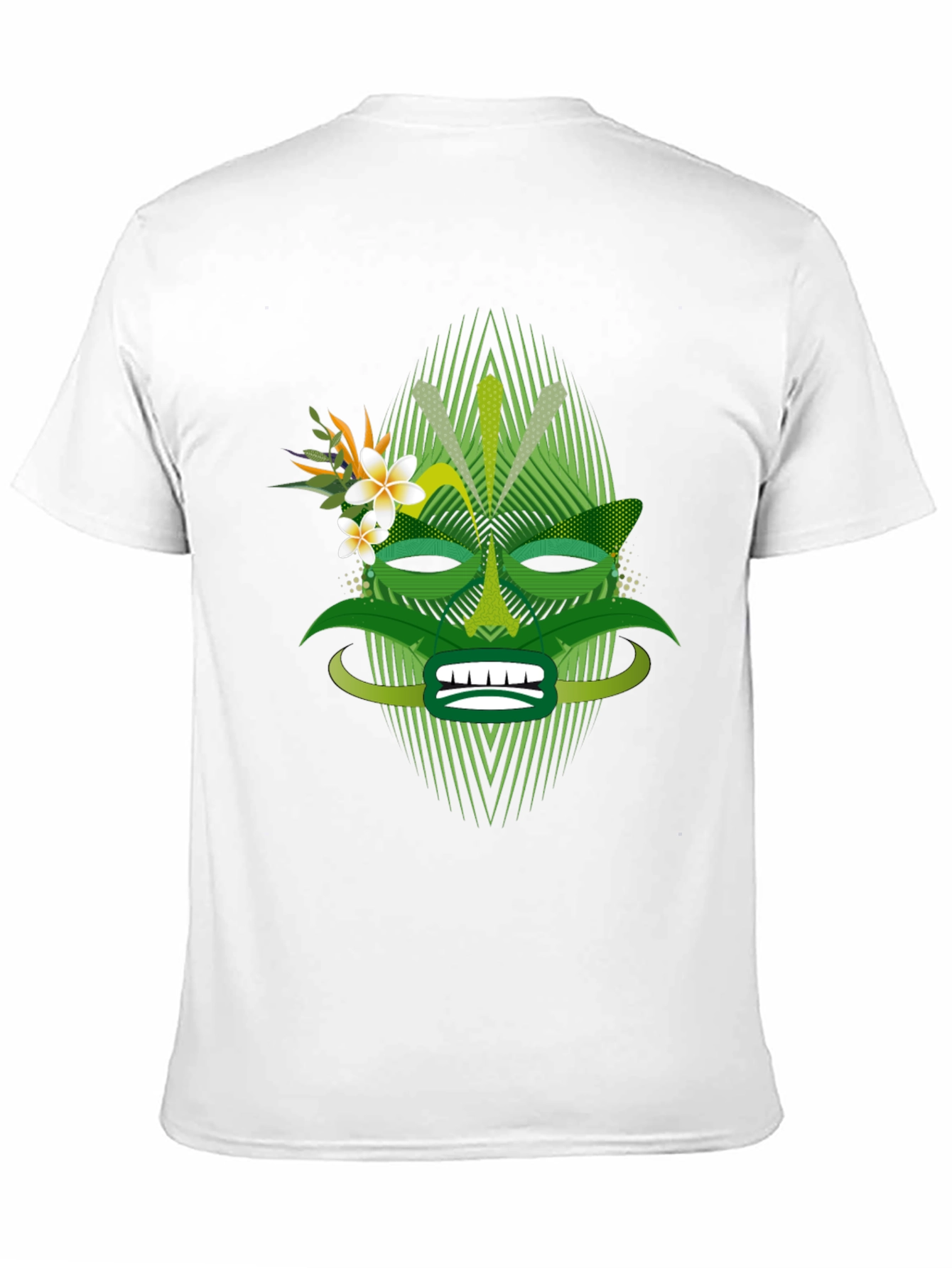 Tropical Tiki Mask Graphic Tee