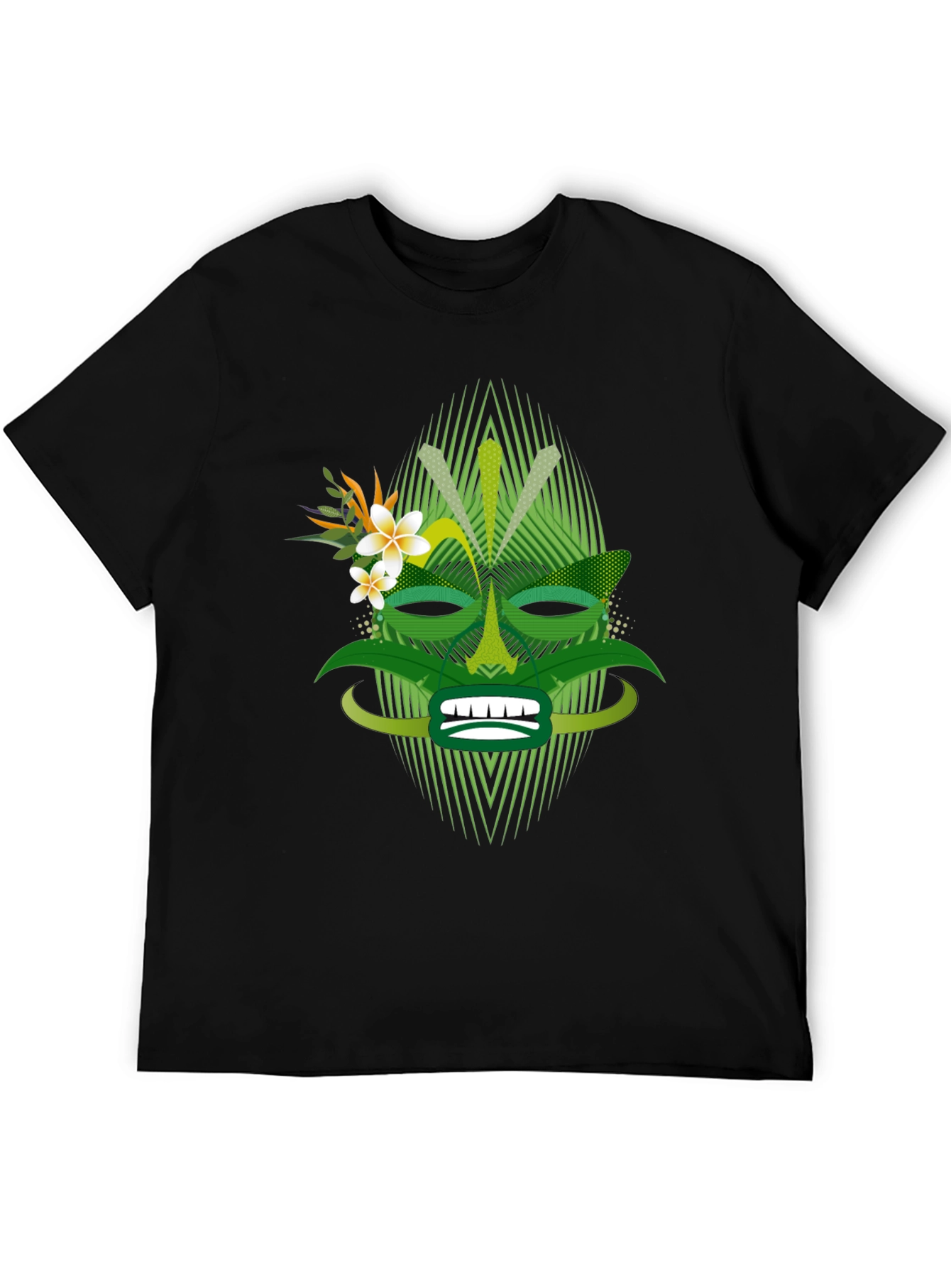 Tropical Tiki Mask Graphic Tee