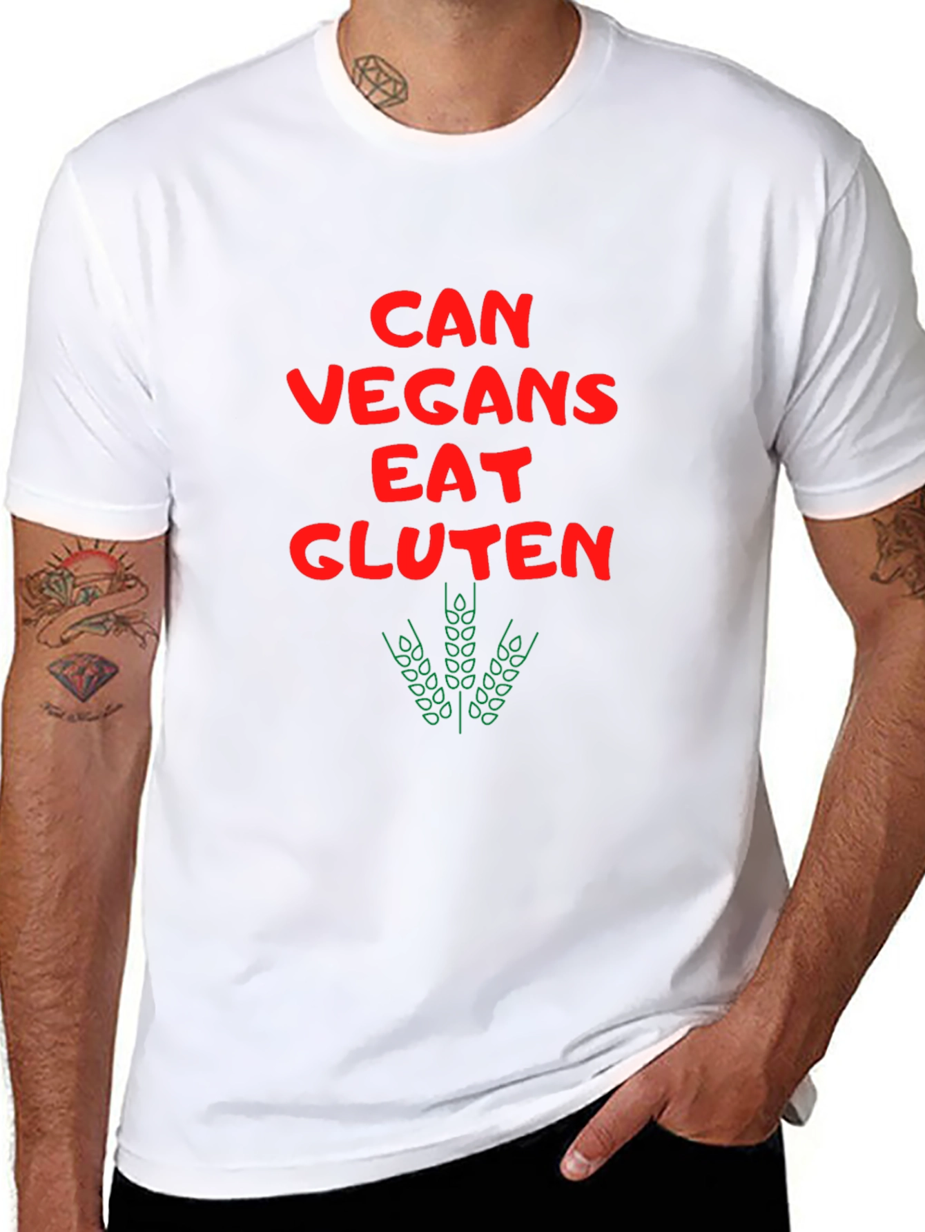 Can Vegans Eat Gluten Funny T-Shirt