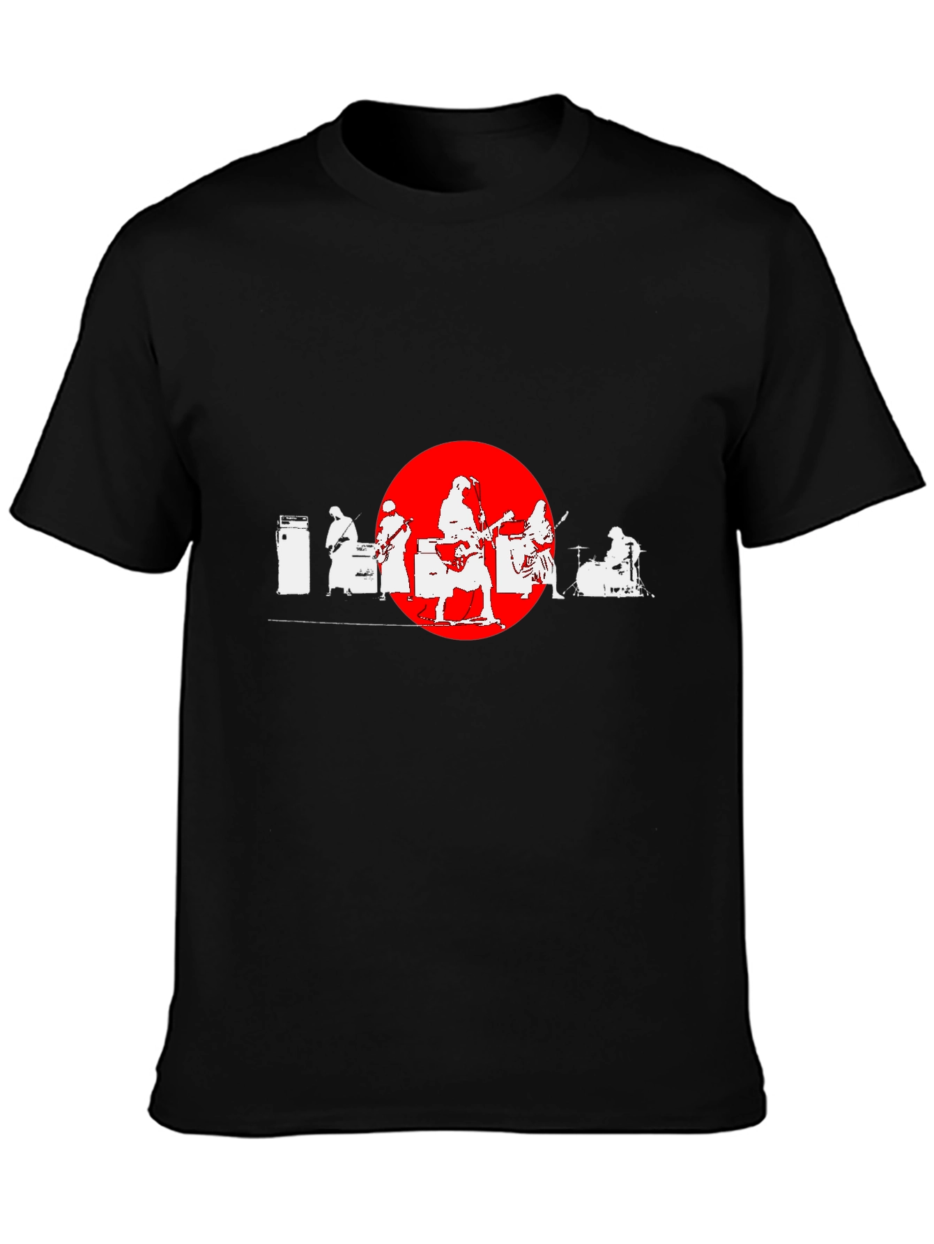 Band Silhouette Graphic Tee - Cool Music Lover Shirt
