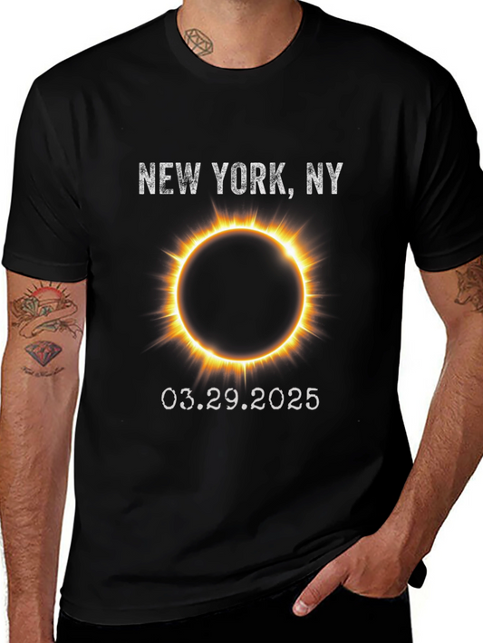 New York Eclipse 2025 Graphic Tee