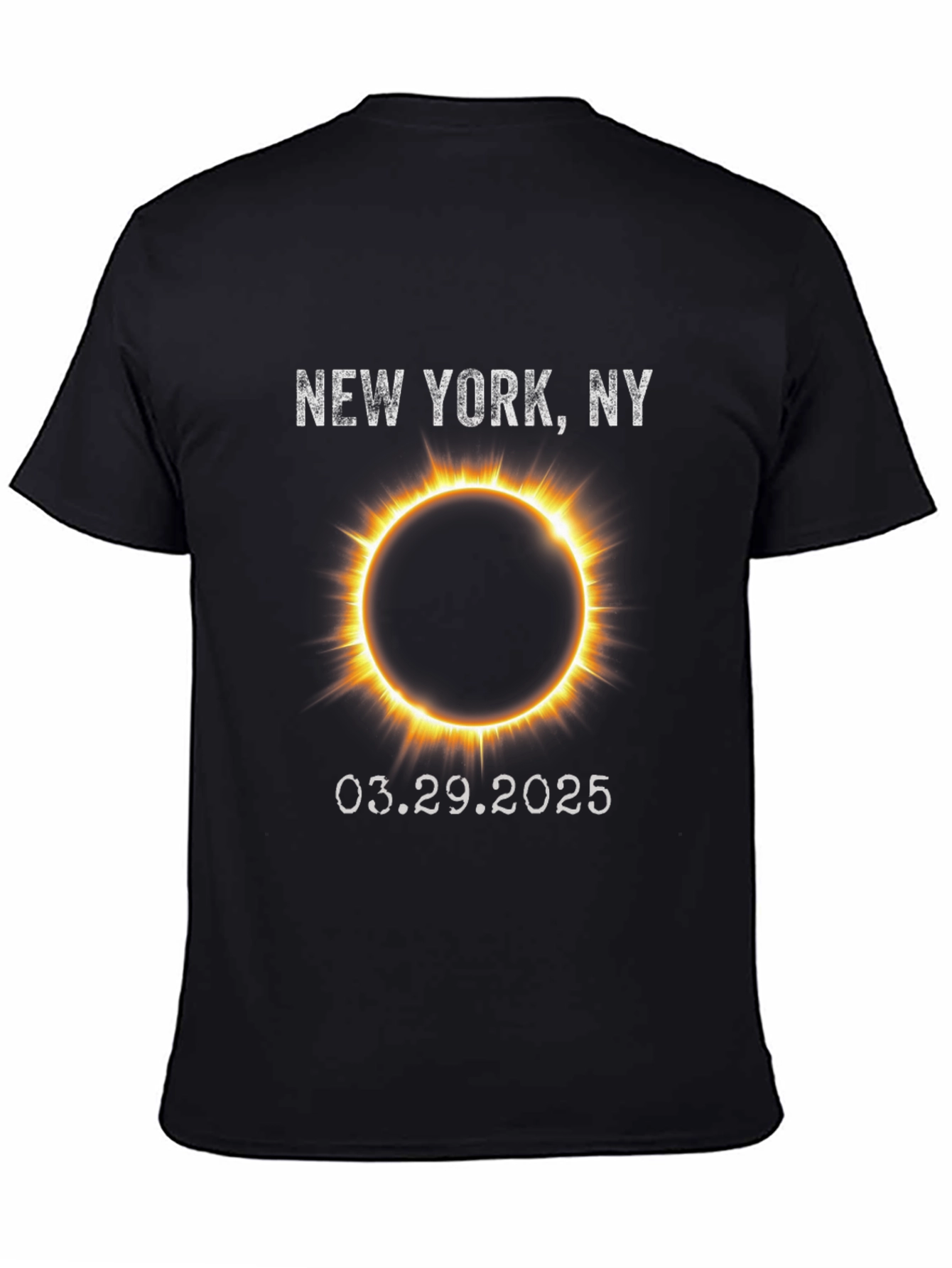 New York Eclipse 2025 Graphic Tee