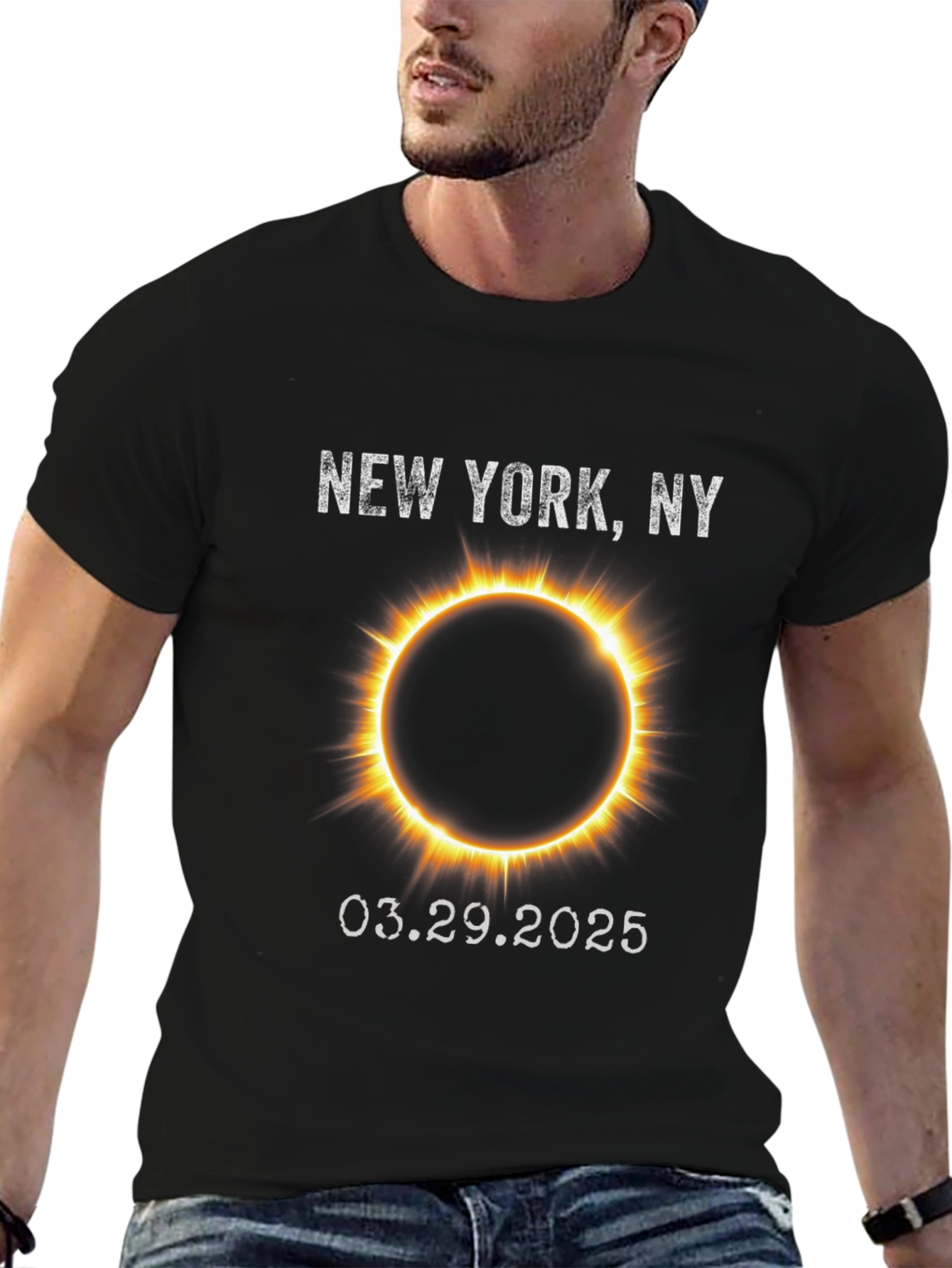 New York Eclipse 2025 Graphic Tee