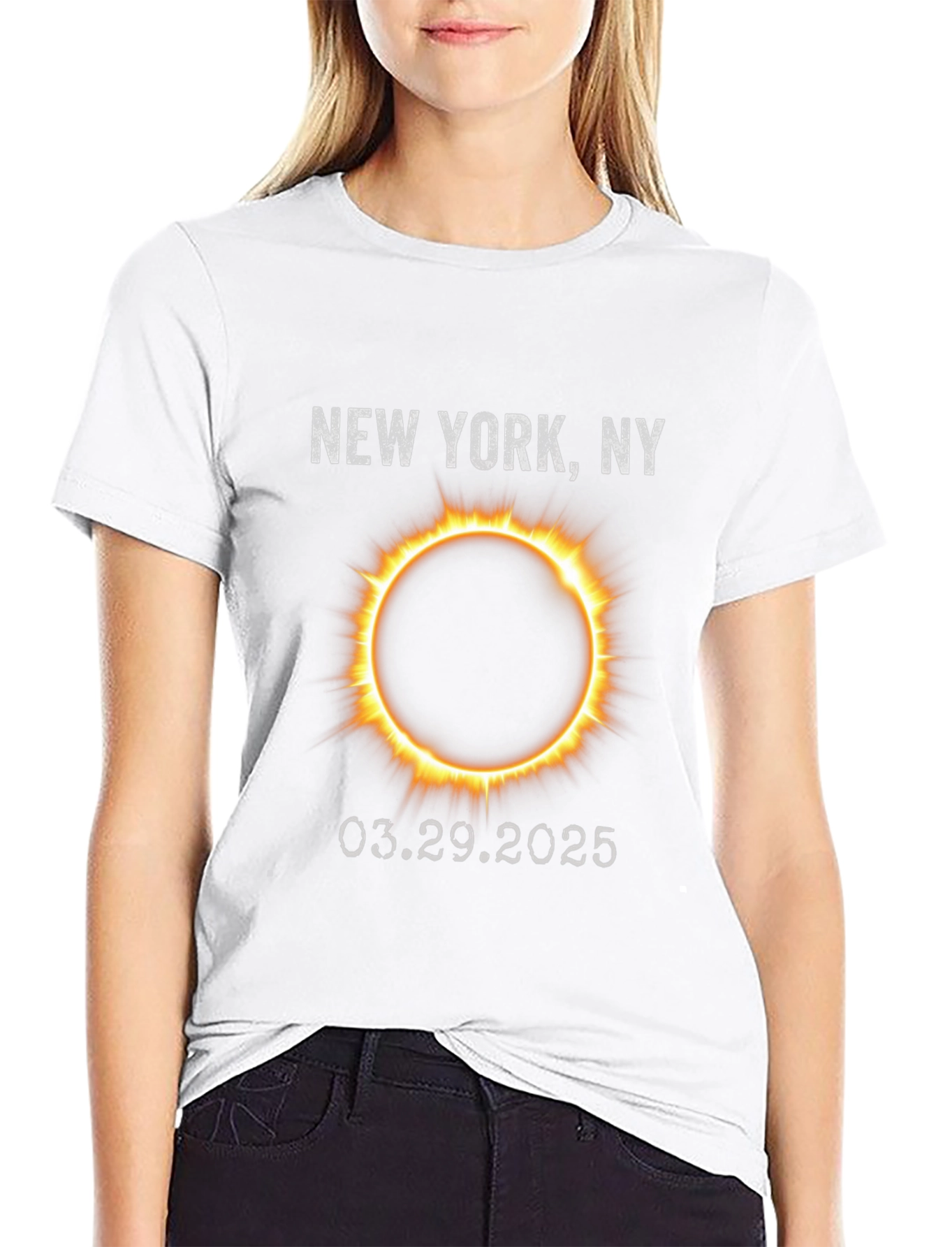 New York Eclipse 2025 Graphic Tee
