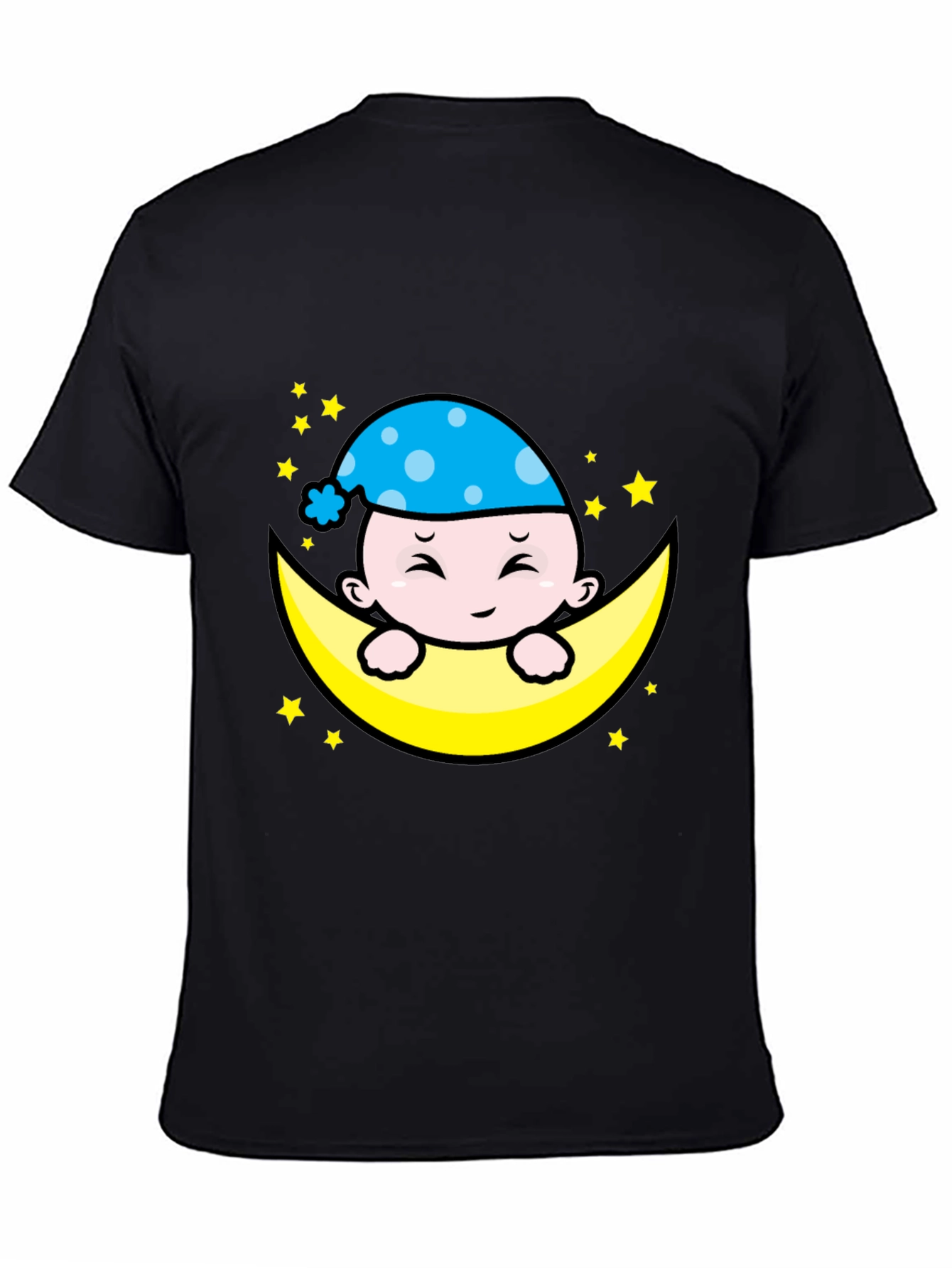 Cute Moon Baby Graphic T-Shirt - Sleepy Time Style