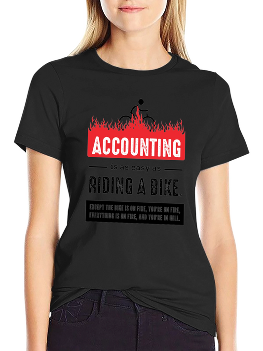 Accounting is Easy T-Shirt Funny CPA Gift