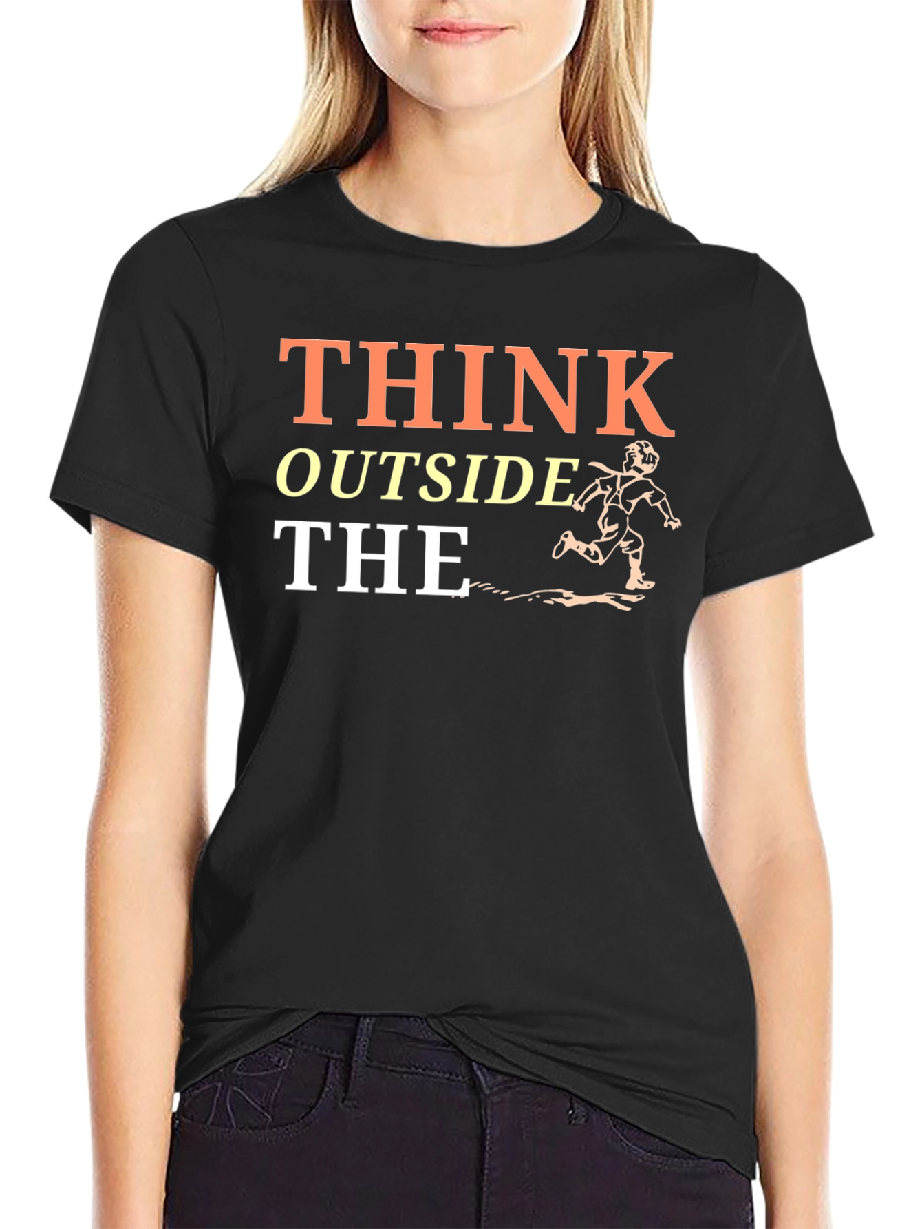 Think Outside the Box T-Shirt - Black