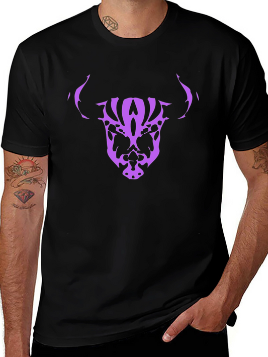 Bull Skull Graphic Tee - Black