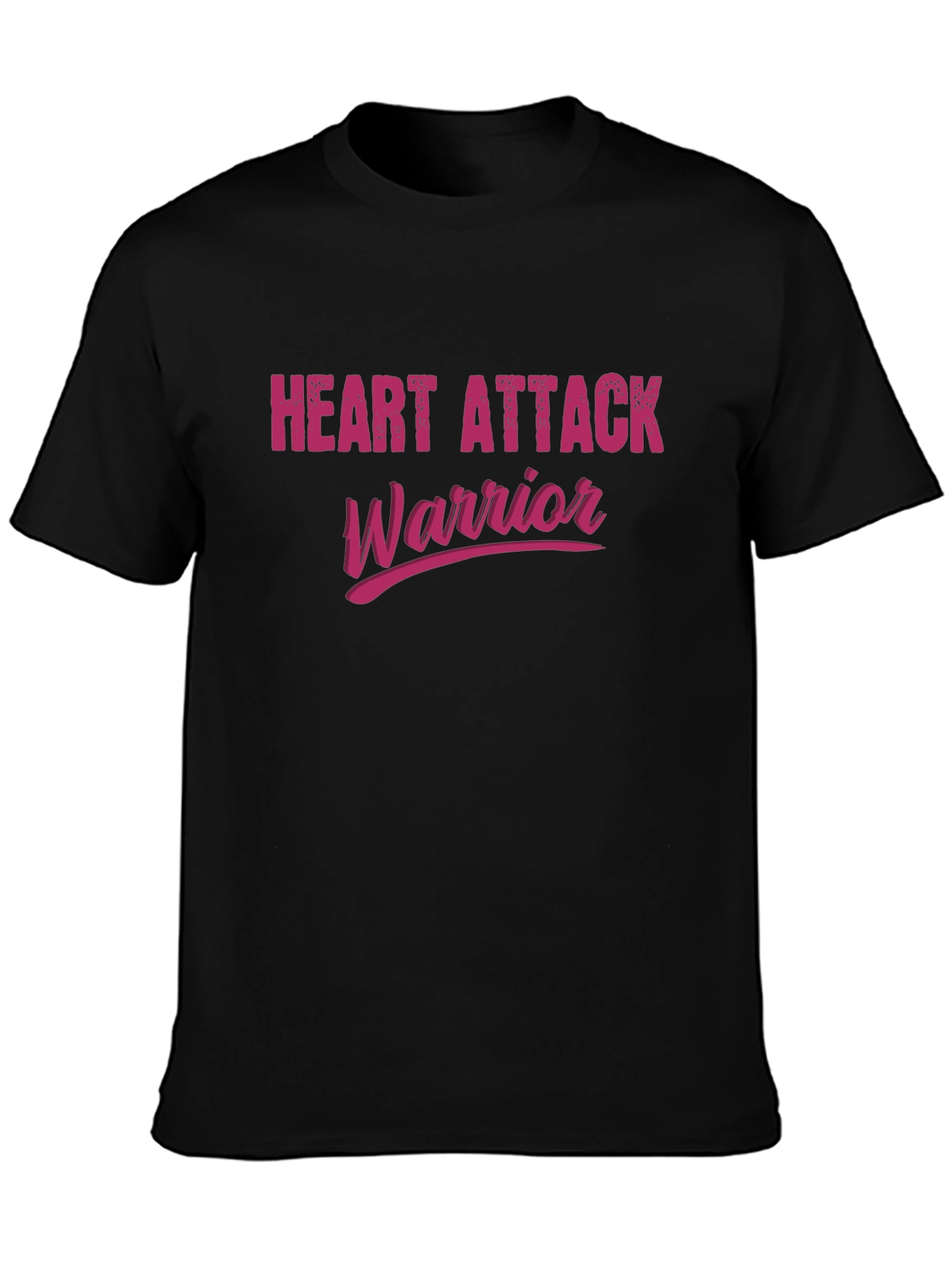 Heart Attack Warrior T-Shirt - Black