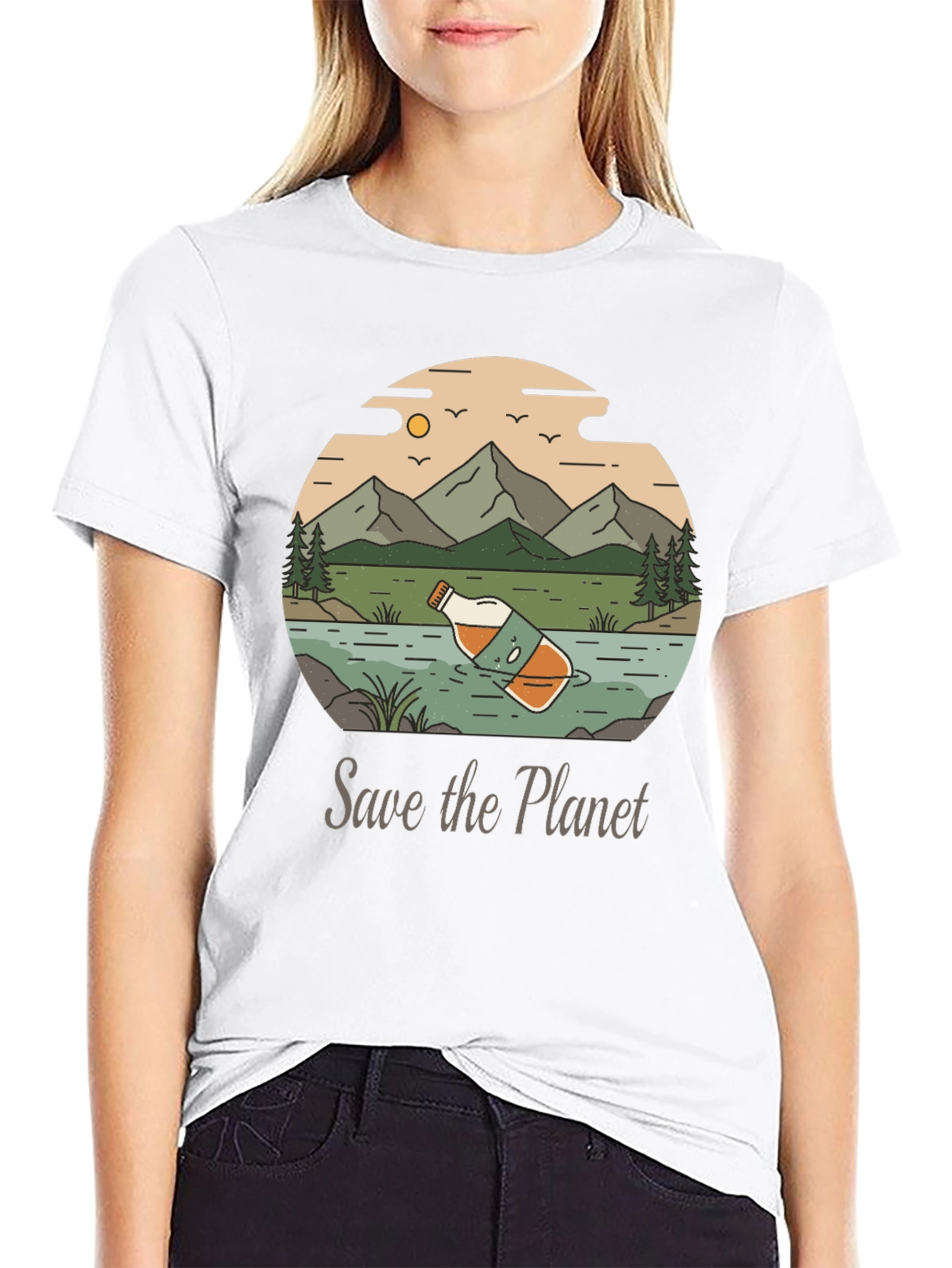 Eco-Conscious Save the Planet Graphic Tee