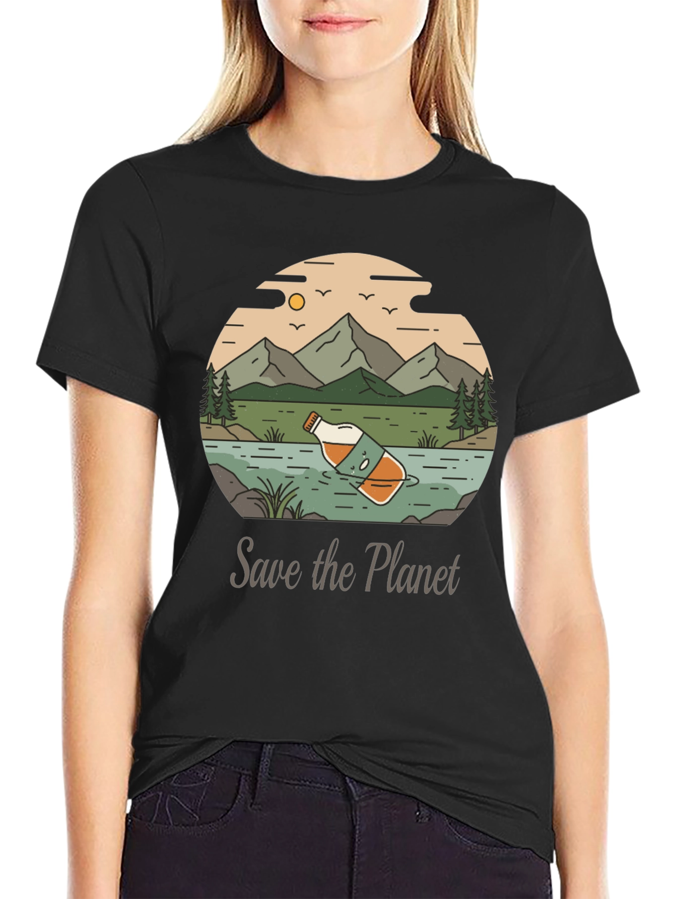 Eco-Conscious Save the Planet Graphic Tee