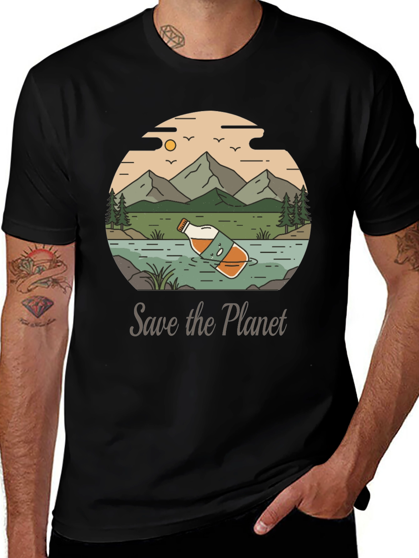 Eco-Conscious Save the Planet Graphic Tee