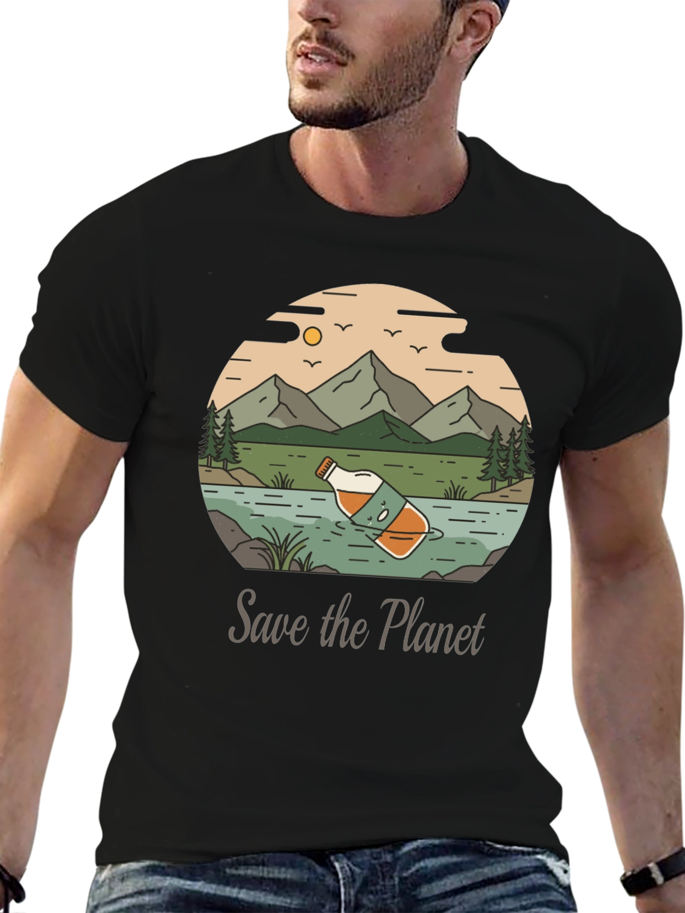 Eco-Conscious Save the Planet Graphic Tee
