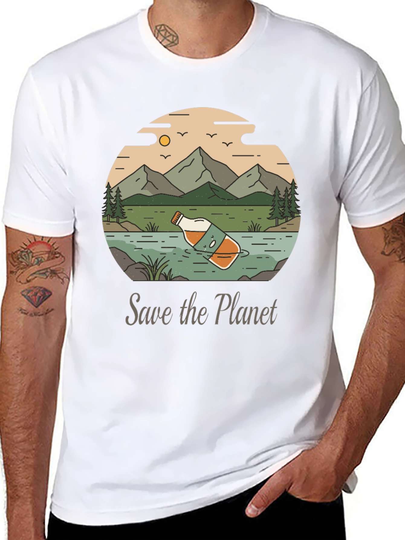 Eco-Conscious Save the Planet Graphic Tee