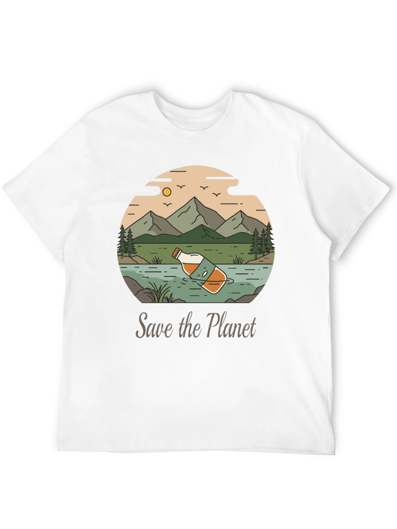 Eco-Conscious Save the Planet Graphic Tee
