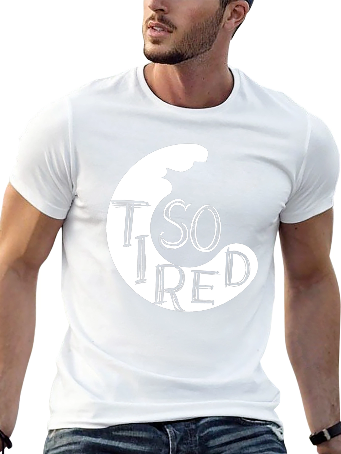 So Tired Graphic Tee - Stylish Comfort