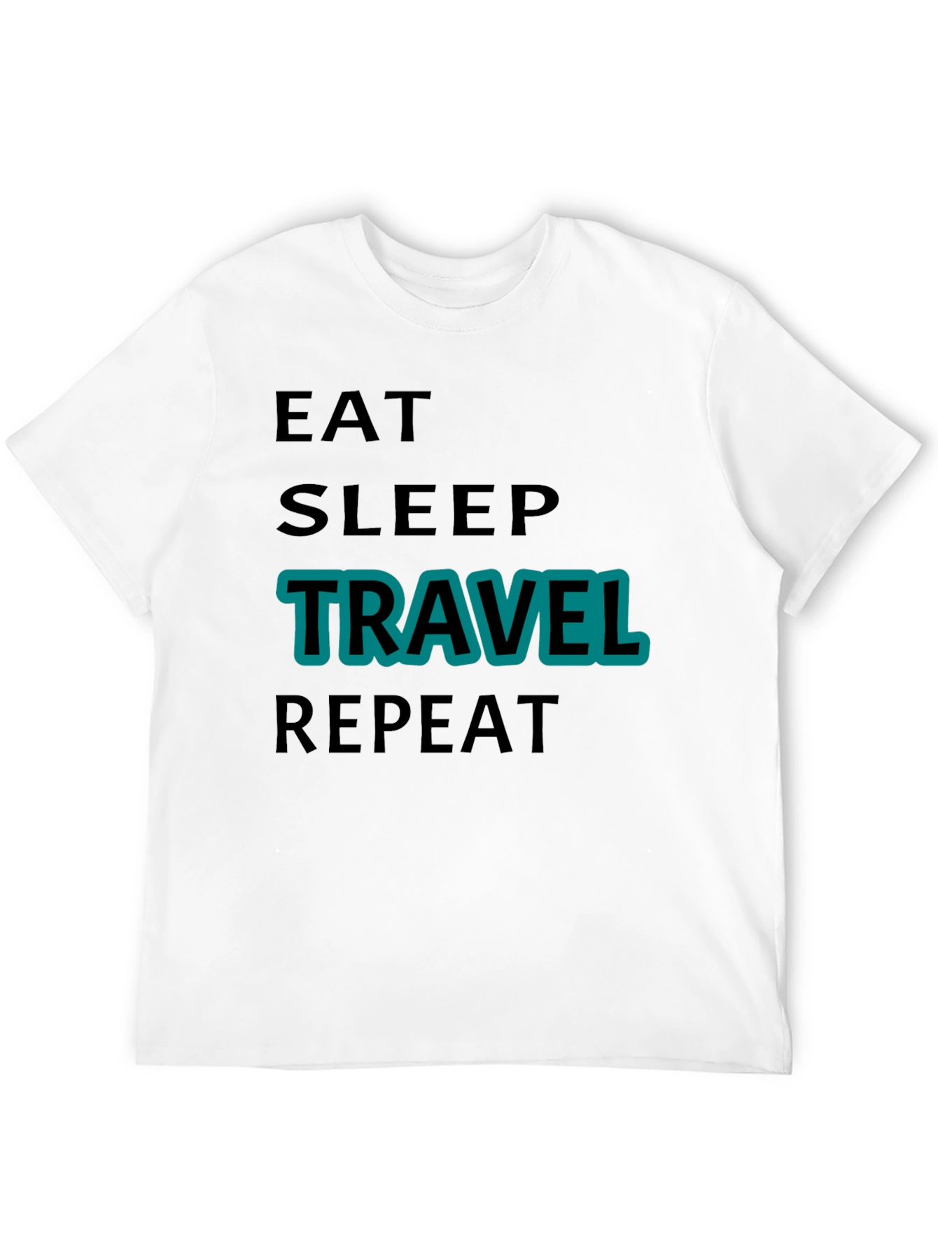 Eat Sleep Travel Repeat Graphic Tee
