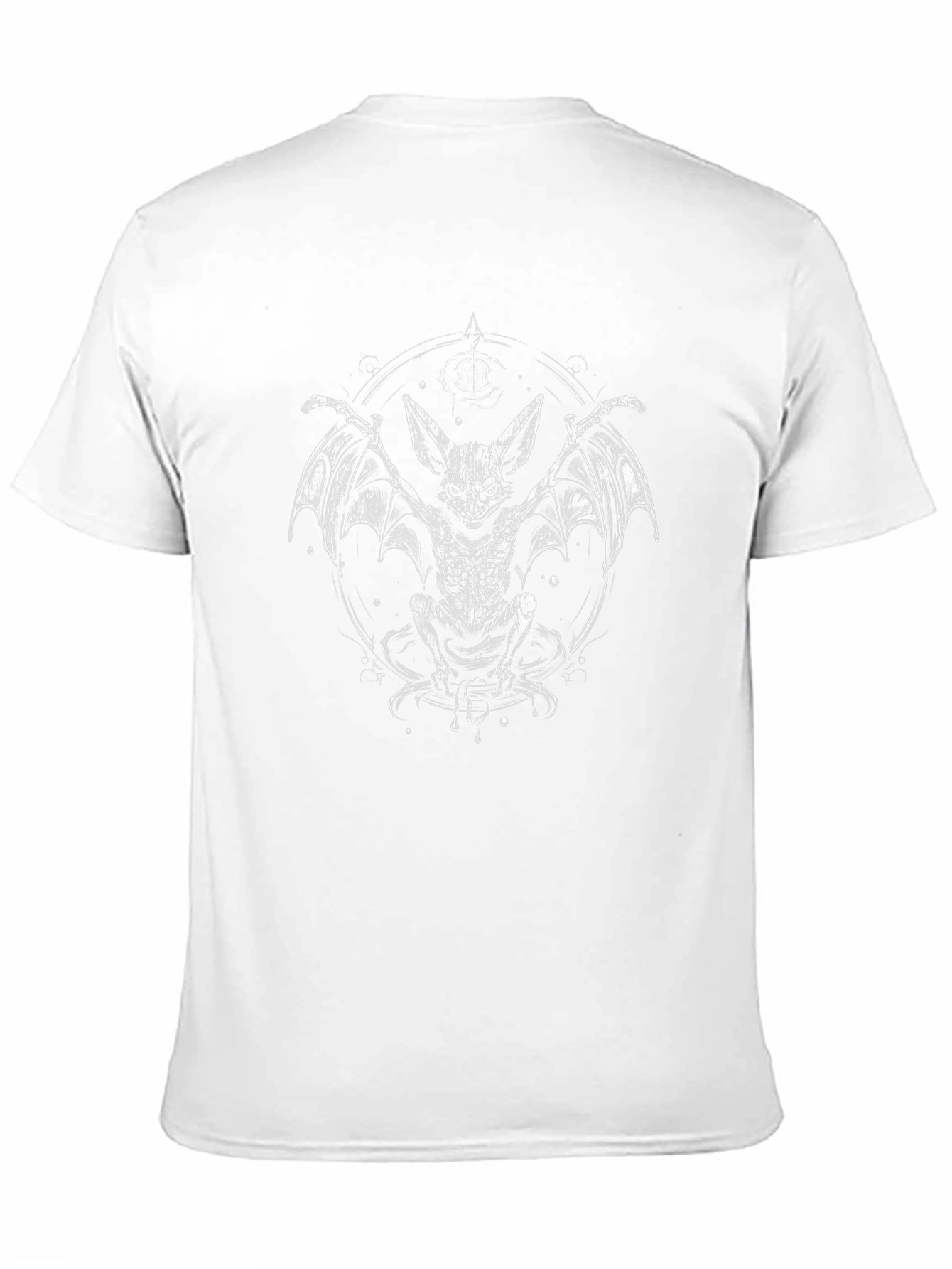 Bat Graphic T-Shirt - Dark Aesthetic Cotton Tee
