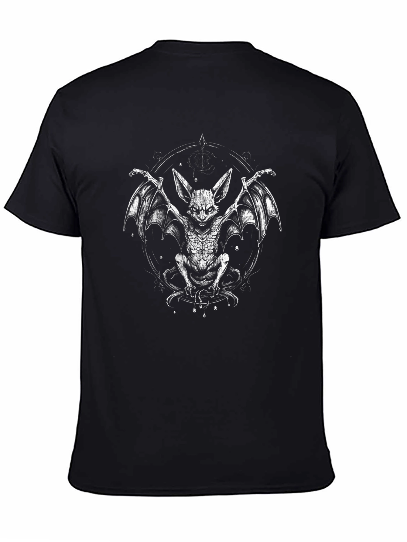 Bat Graphic T-Shirt - Dark Aesthetic Cotton Tee